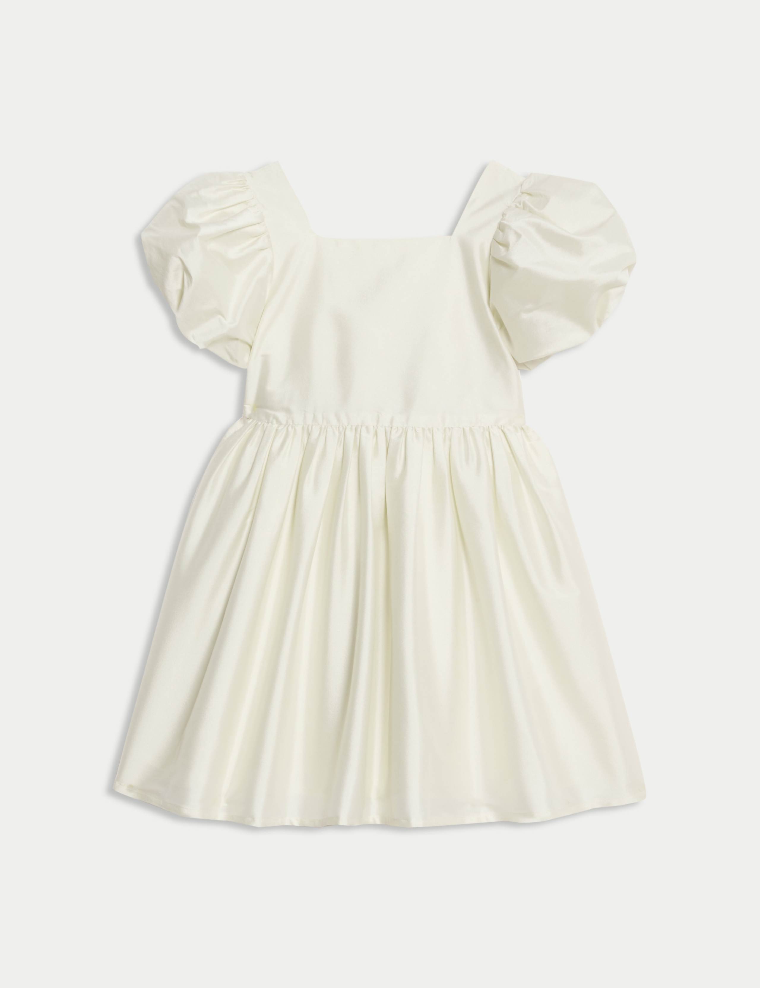 Taffeta Bow Dress (2-8 Yrs)