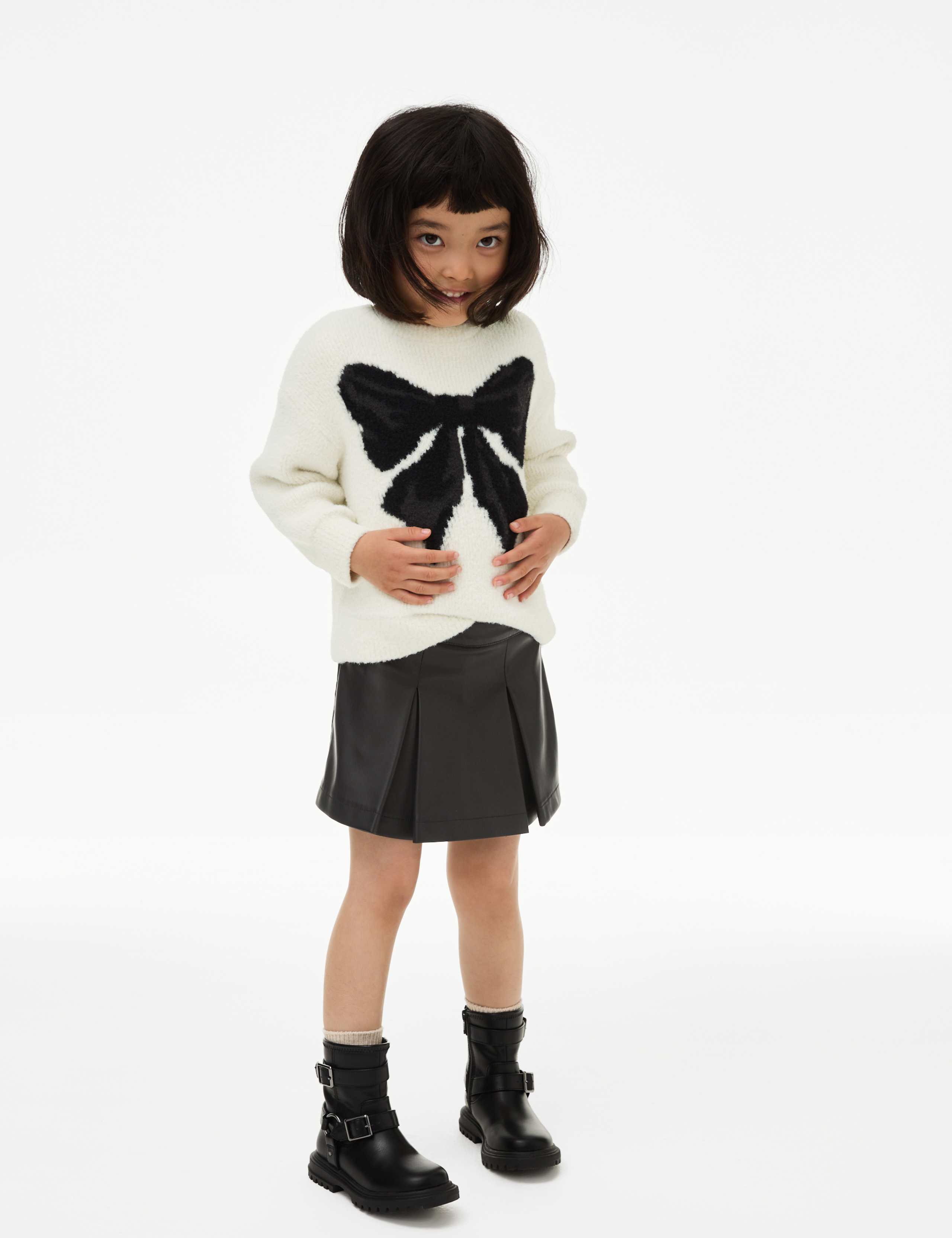 Faux Leather Skort (2-8 Yrs)