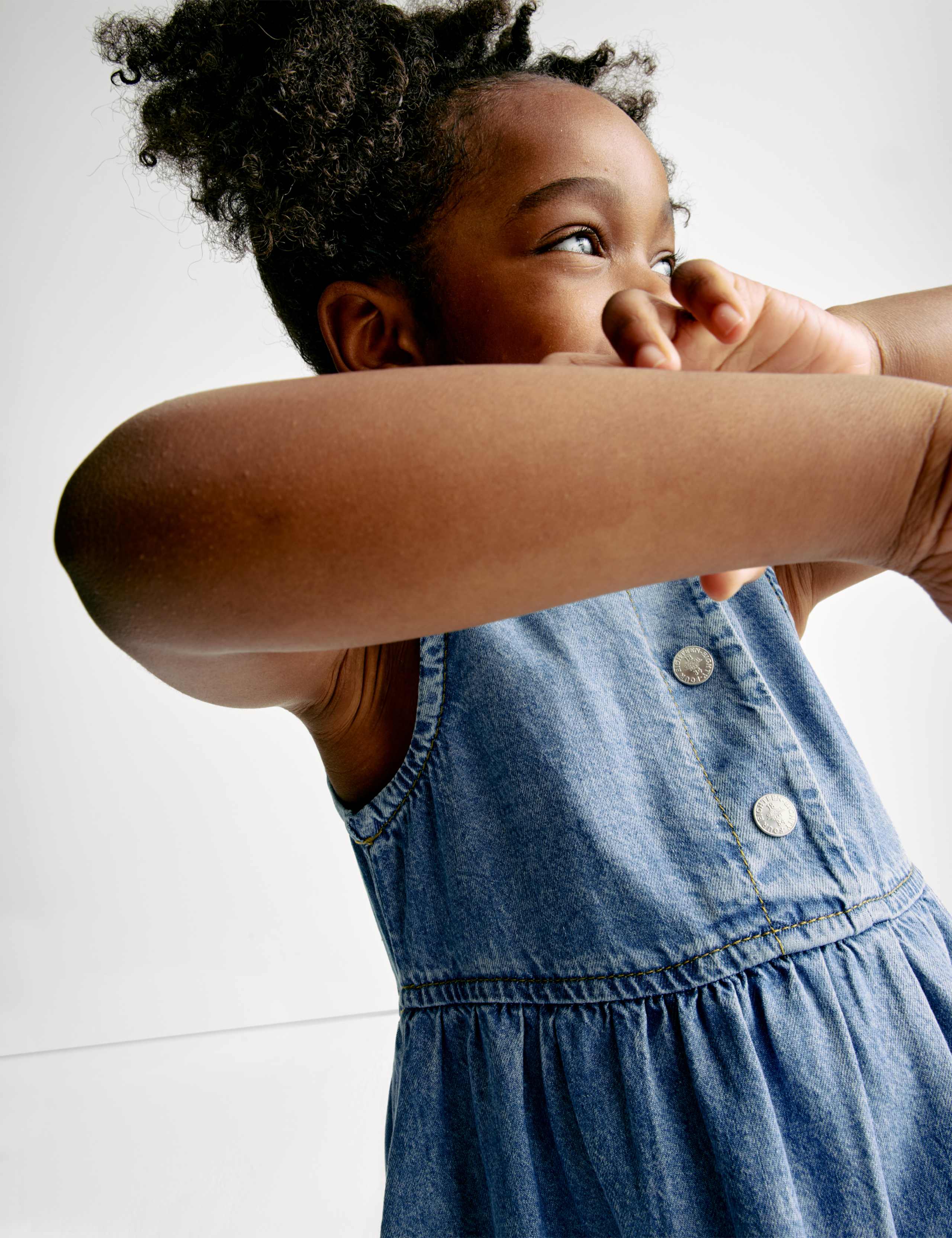 Denim Collared Dress (2-8 Yrs)
