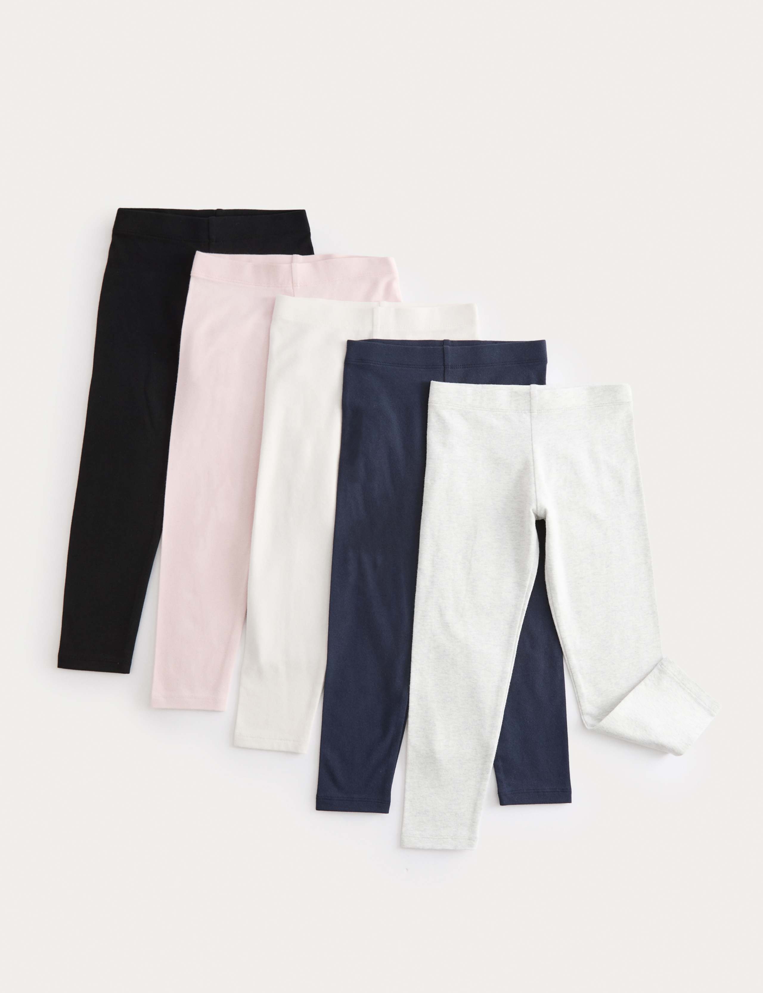 5pk Cotton Rich Leggings (2-8 Yrs)