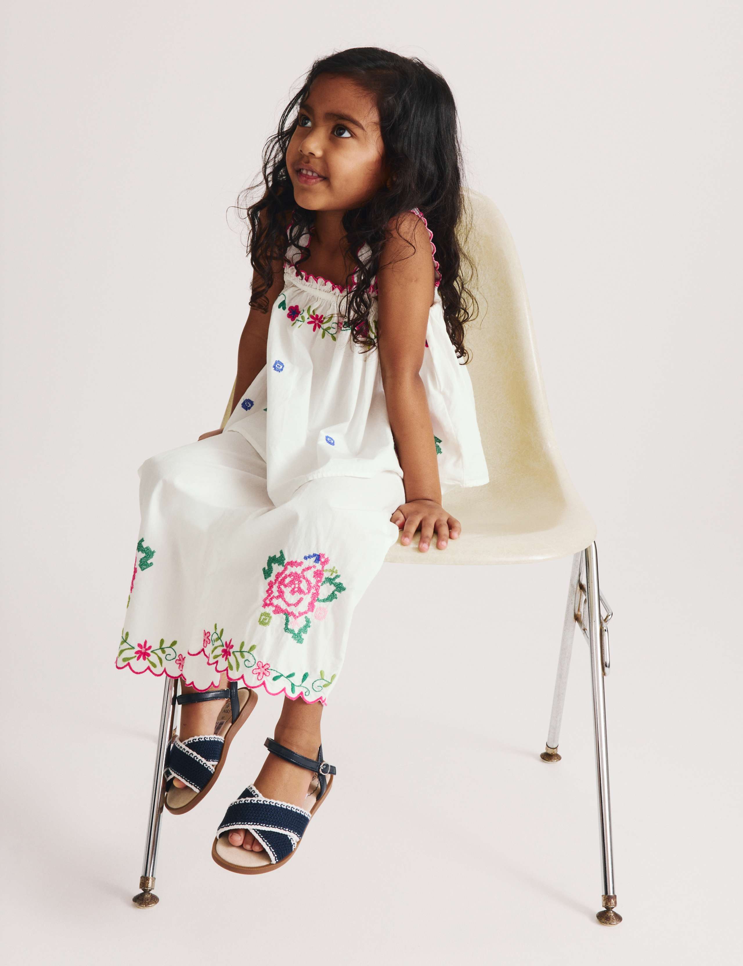 2 Piece Pure Cotton Embroidered Outfit (2-10 Yrs)