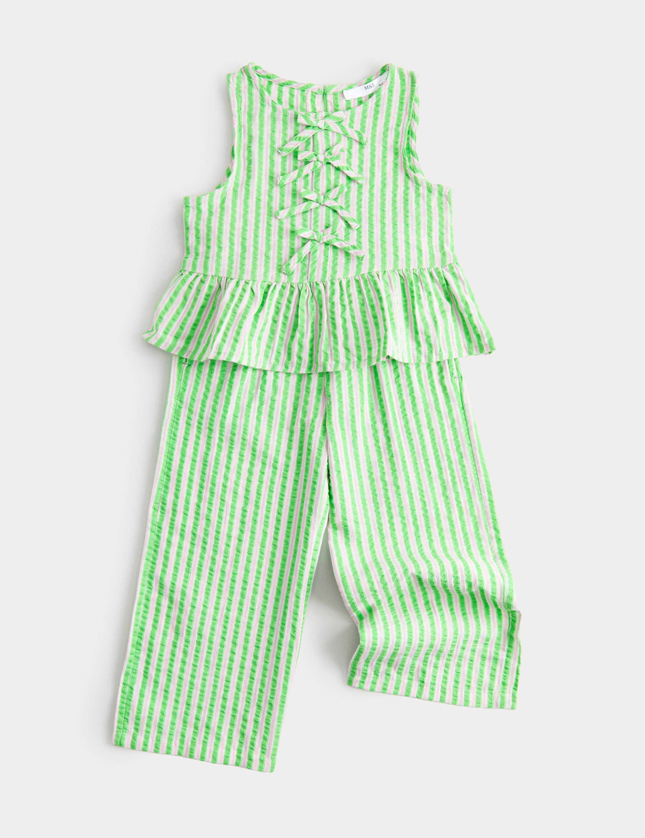 2 Piece Pure Cotton Striped Outfit (2-10 Yrs)
