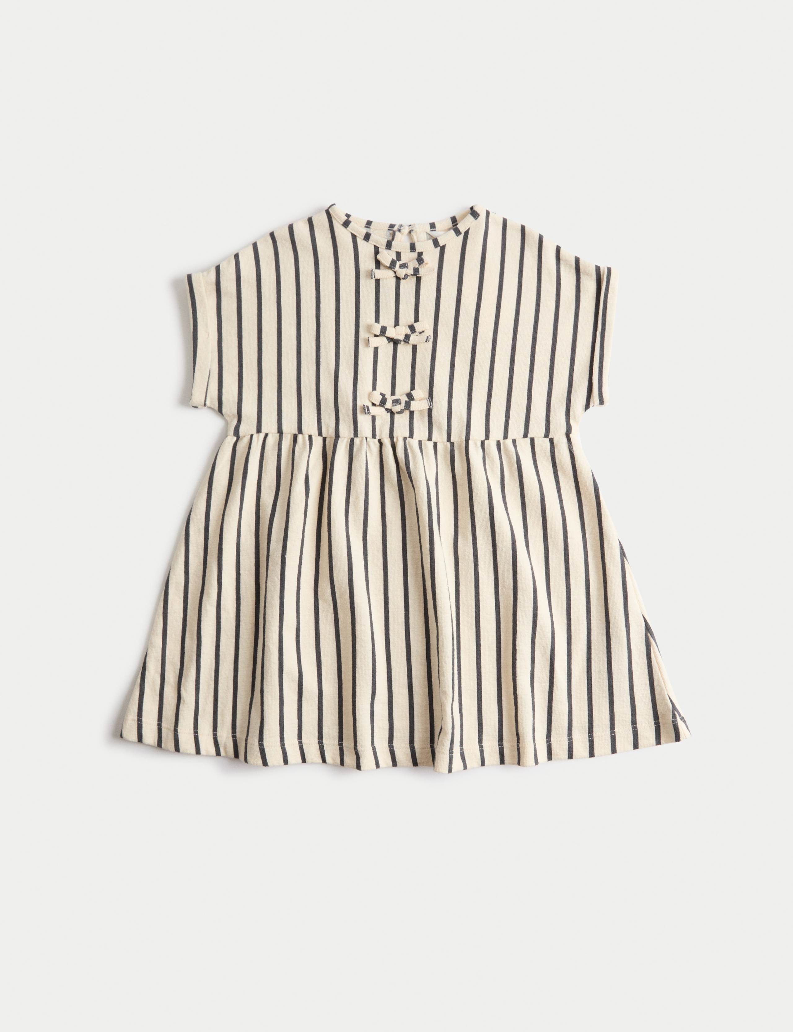 Pure Cotton Striped Dress (2-8 Yrs)