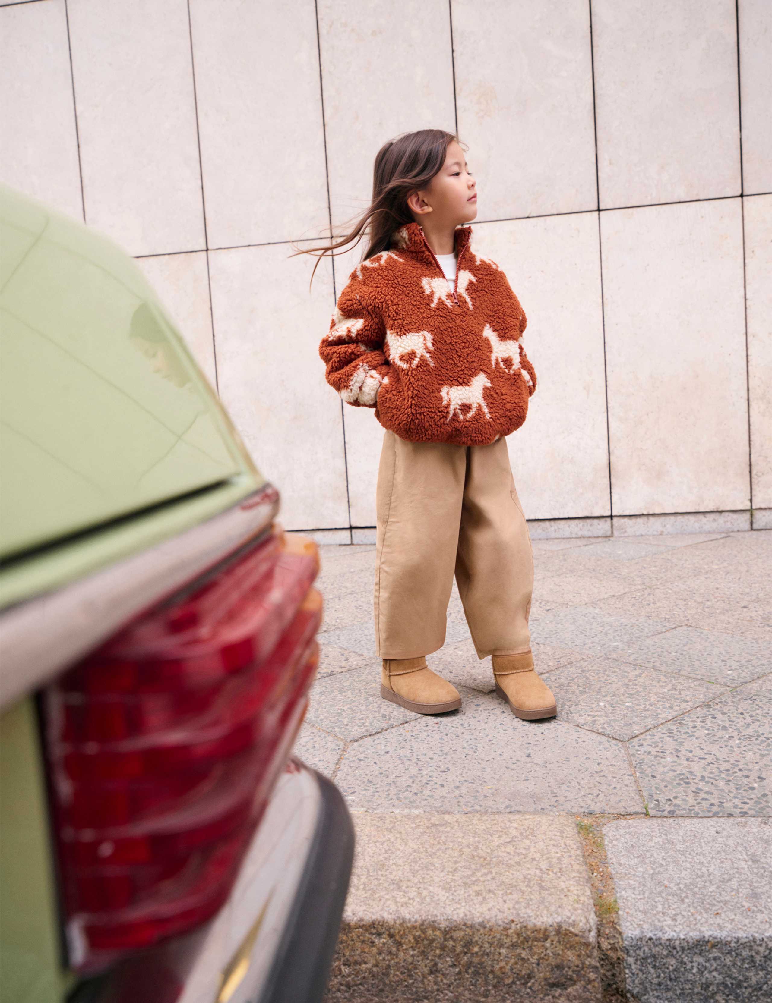 Woven Cotton Rich Balloon Leg Trousers (2-8 Yrs)