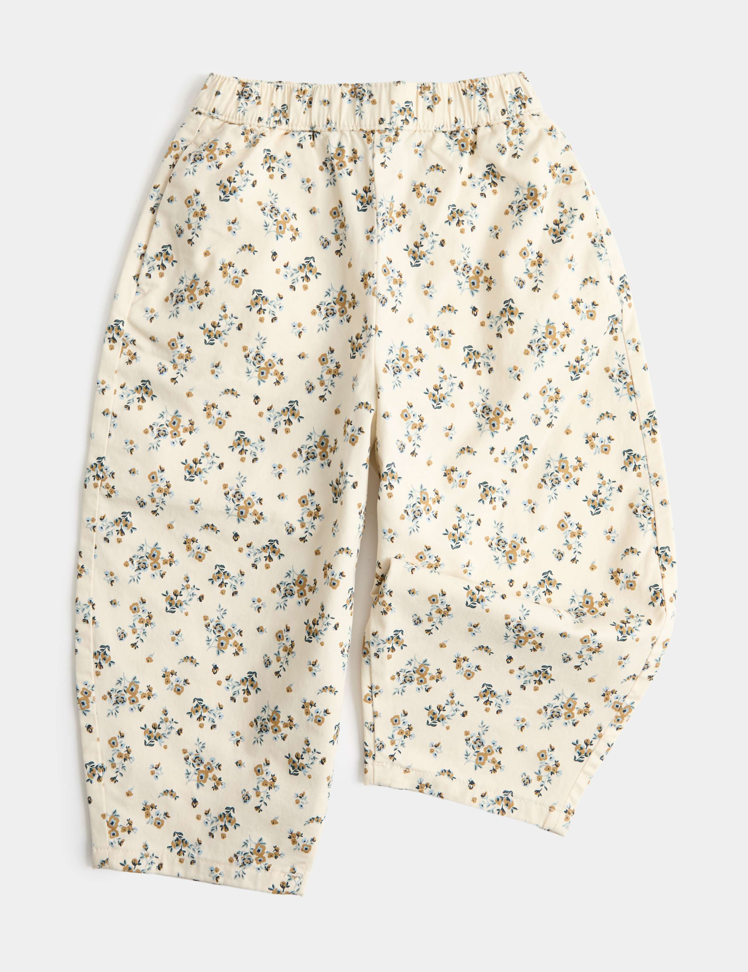 Cotton Rich Floral Woven Balloon Trousers (2-8 Yrs)