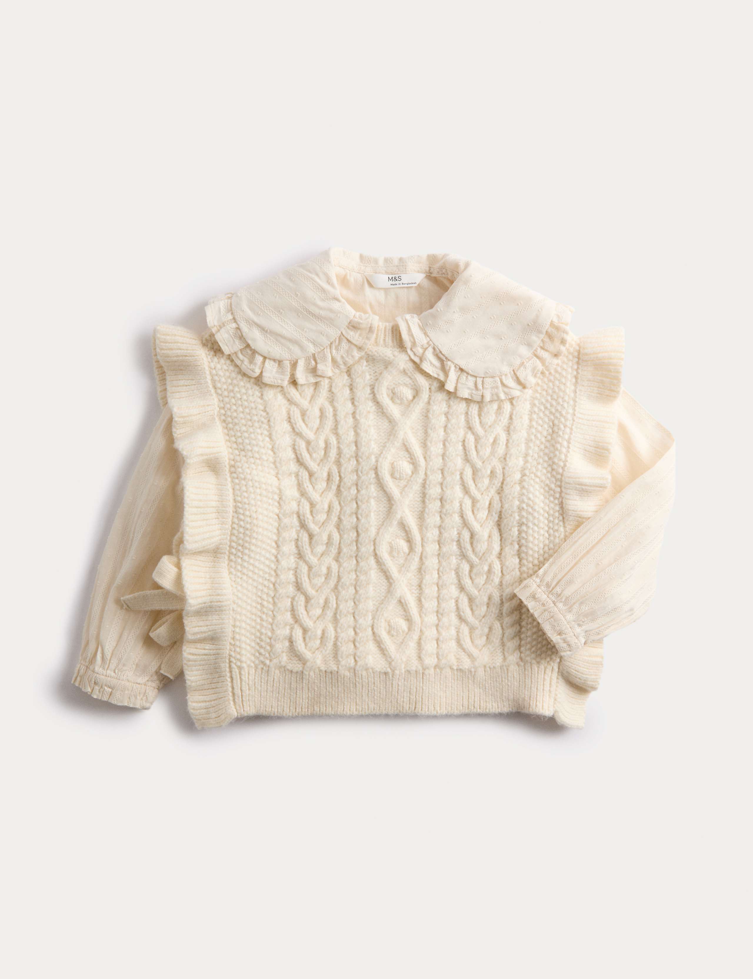 2pc Knitted Vest and Blouse Set (2-8 Yrs)