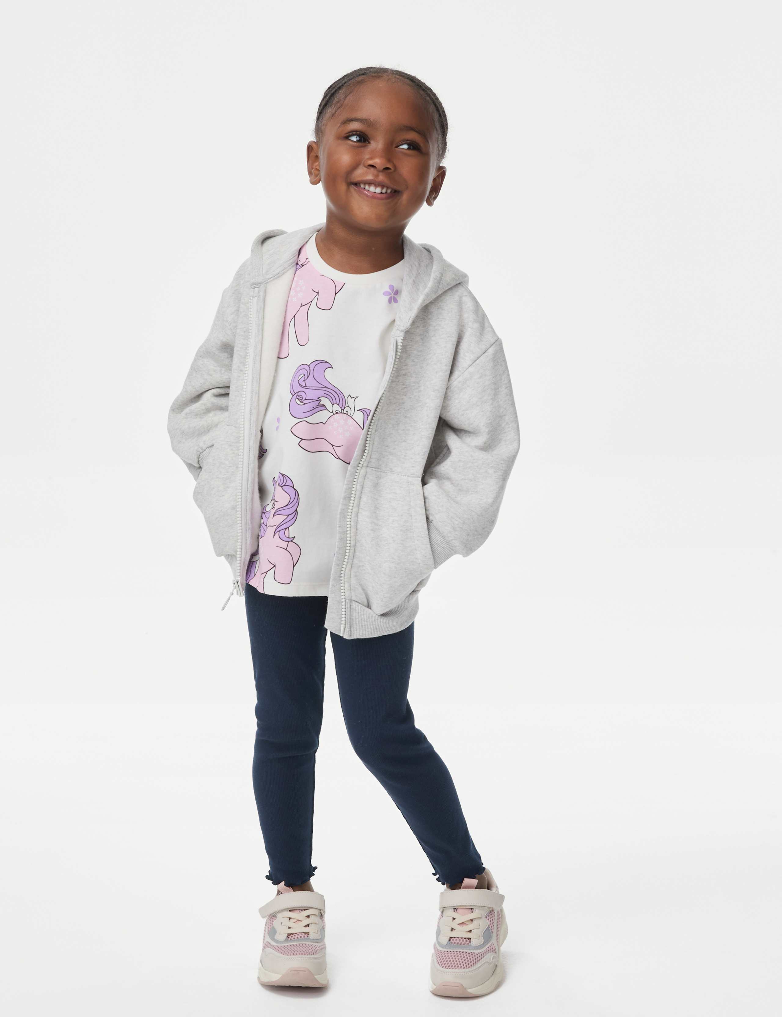 Cotton Rich Ribbed Leggings (2-8 Yrs)