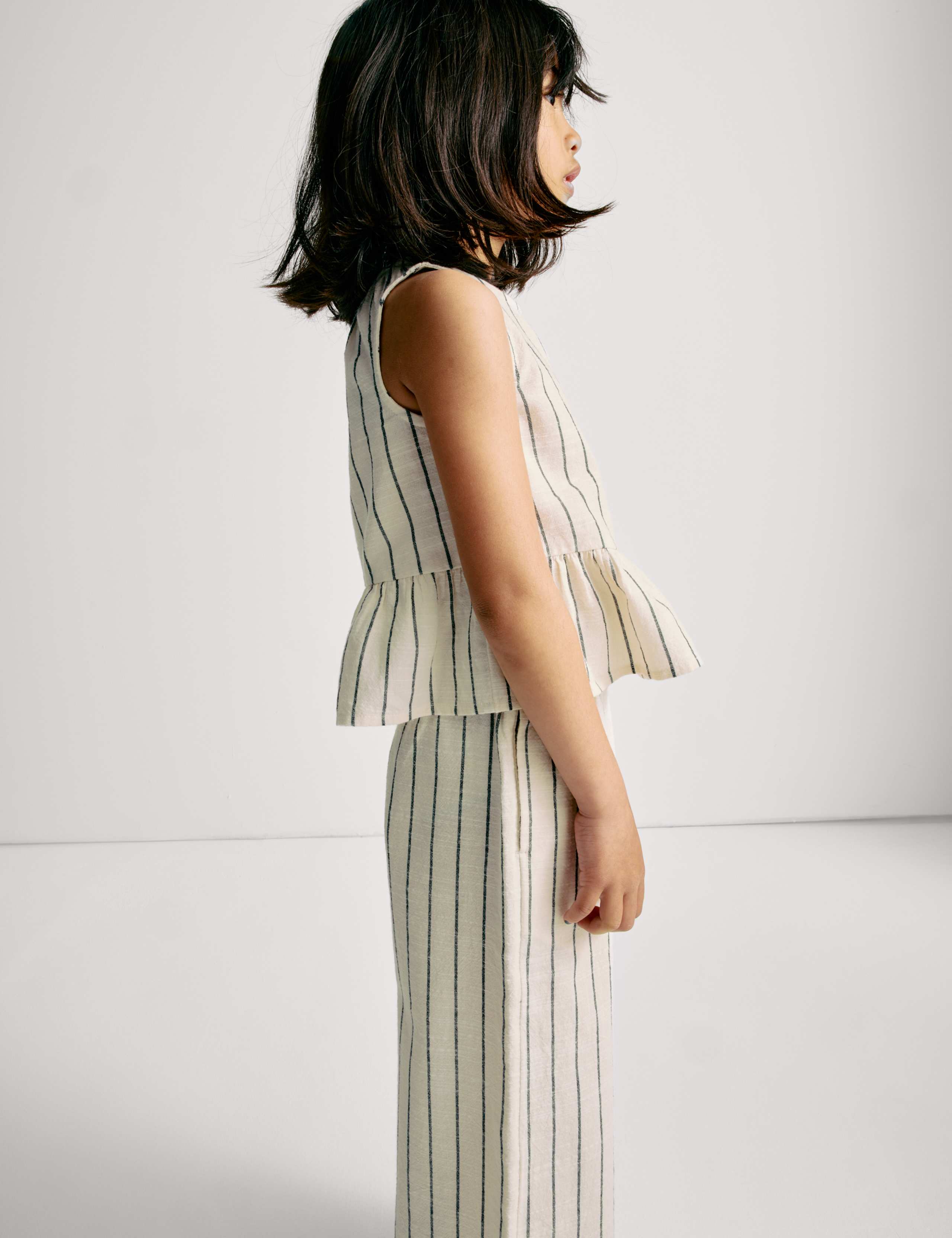 Pure Cotton Striped Top & Bottom Outfit (2-16 Yrs)