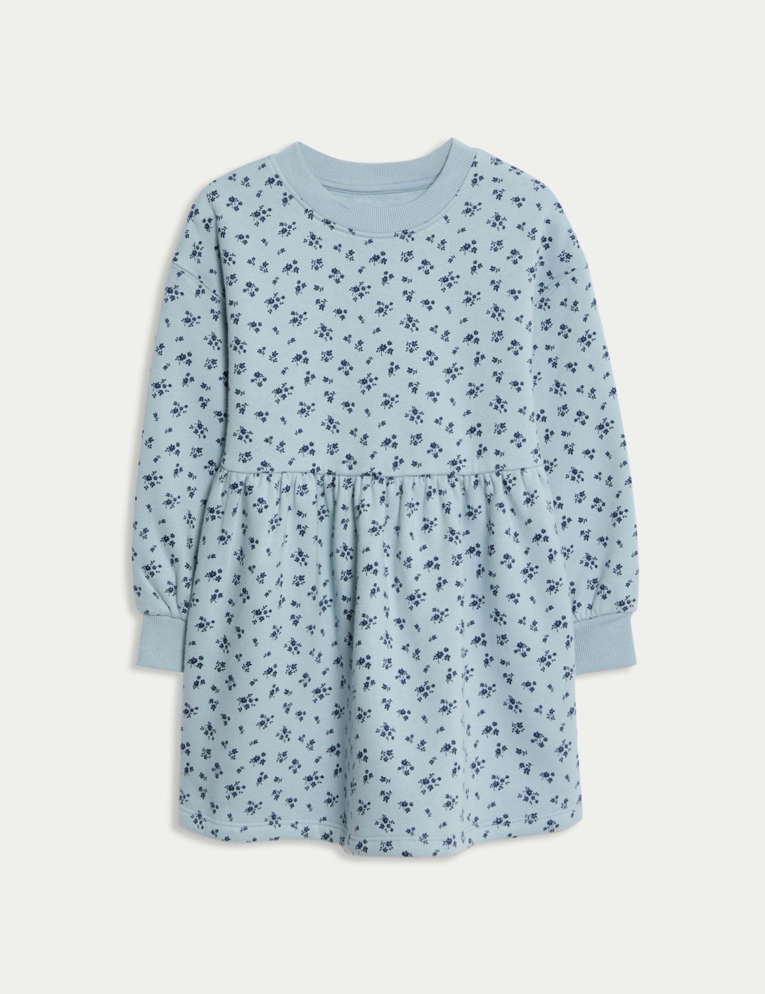 Cotton Rich Floral Dress (2-8 Yrs)