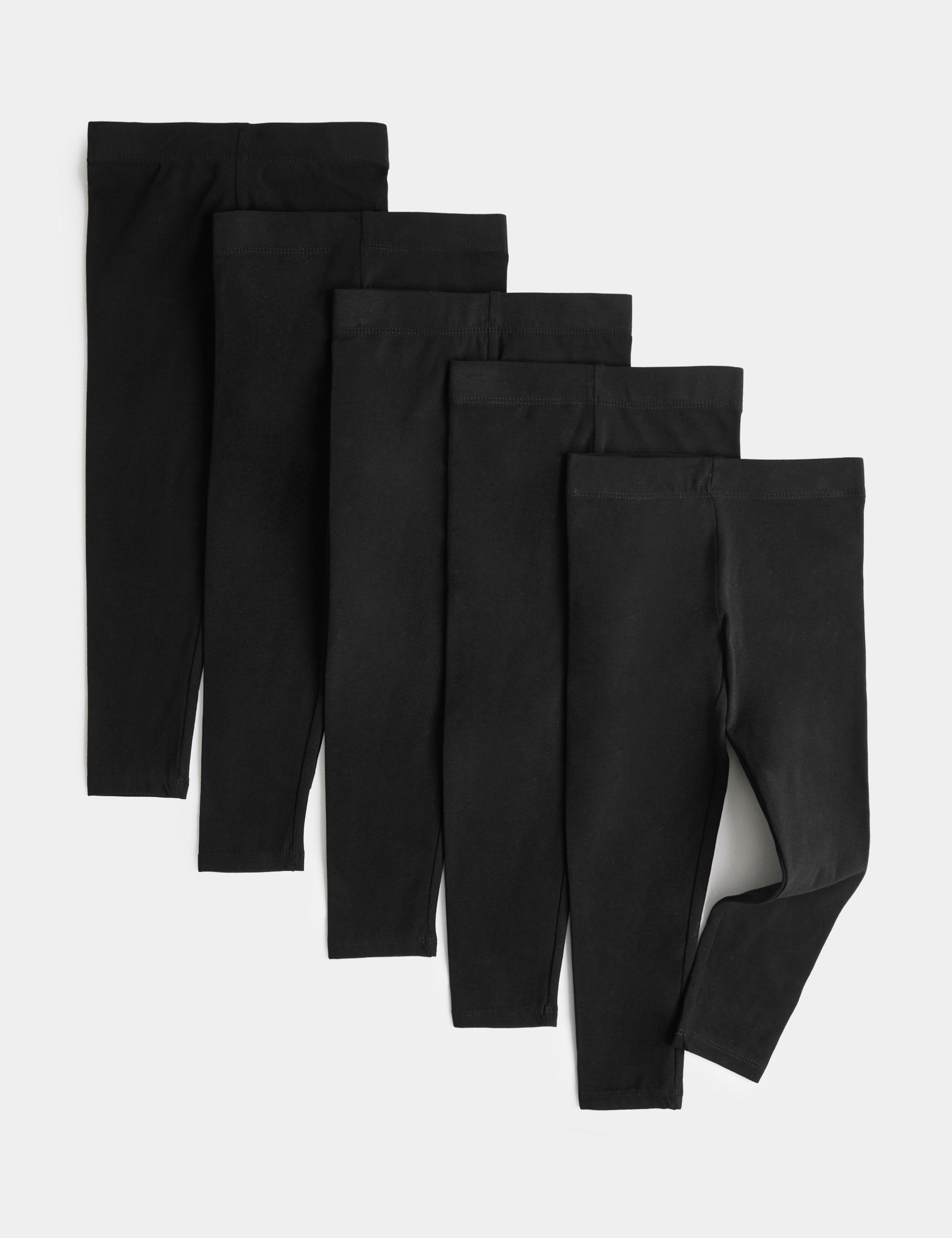 5 Pack Cotton Rich Leggings (2-8 Years)