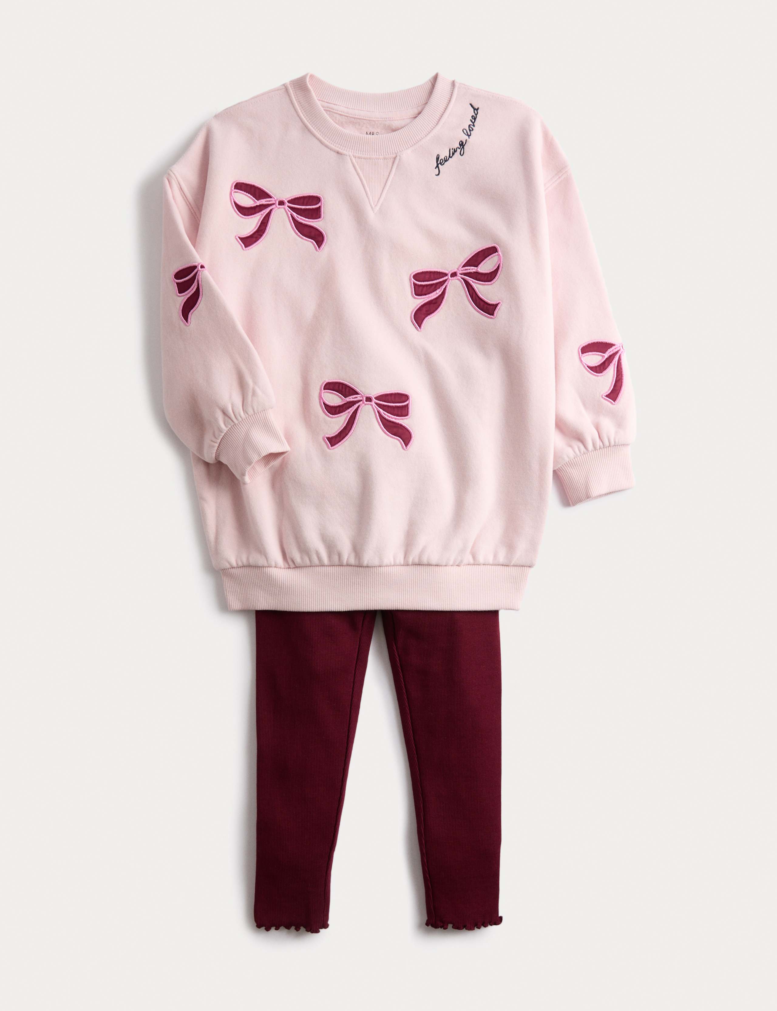 2pc Bow Sweatshirt & Legging Outfit (1-8 Yrs)