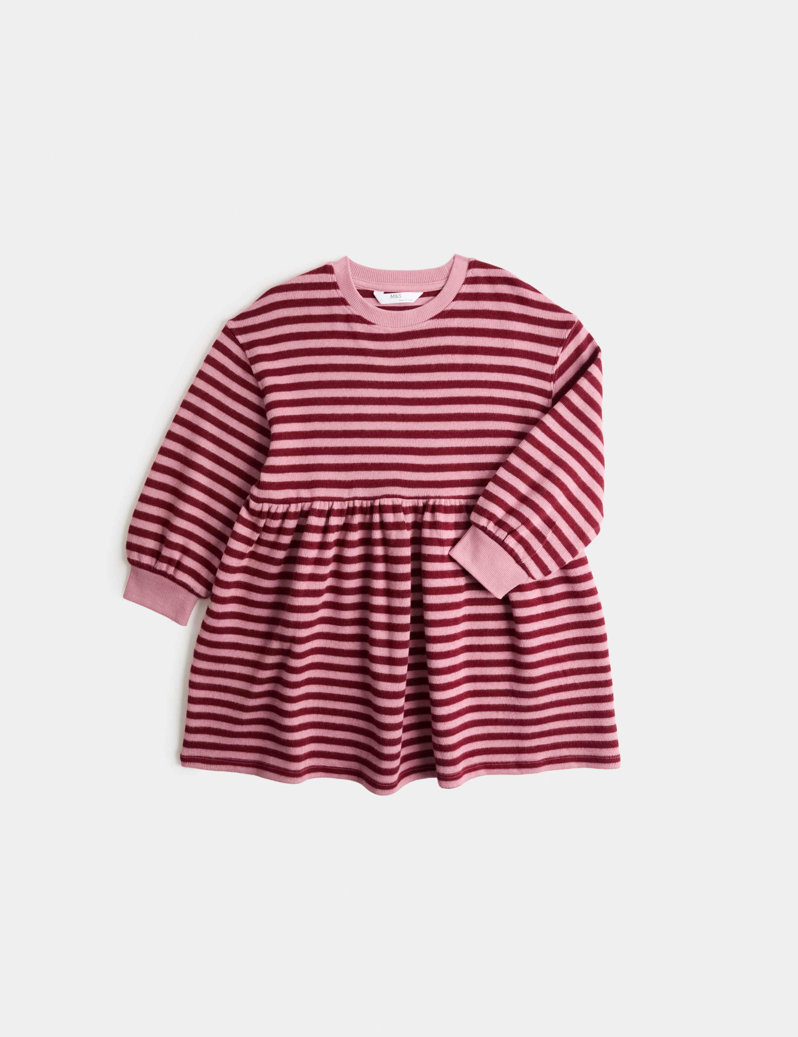 Cotton Rich Cosy Striped Dress (2-8 Yrs)