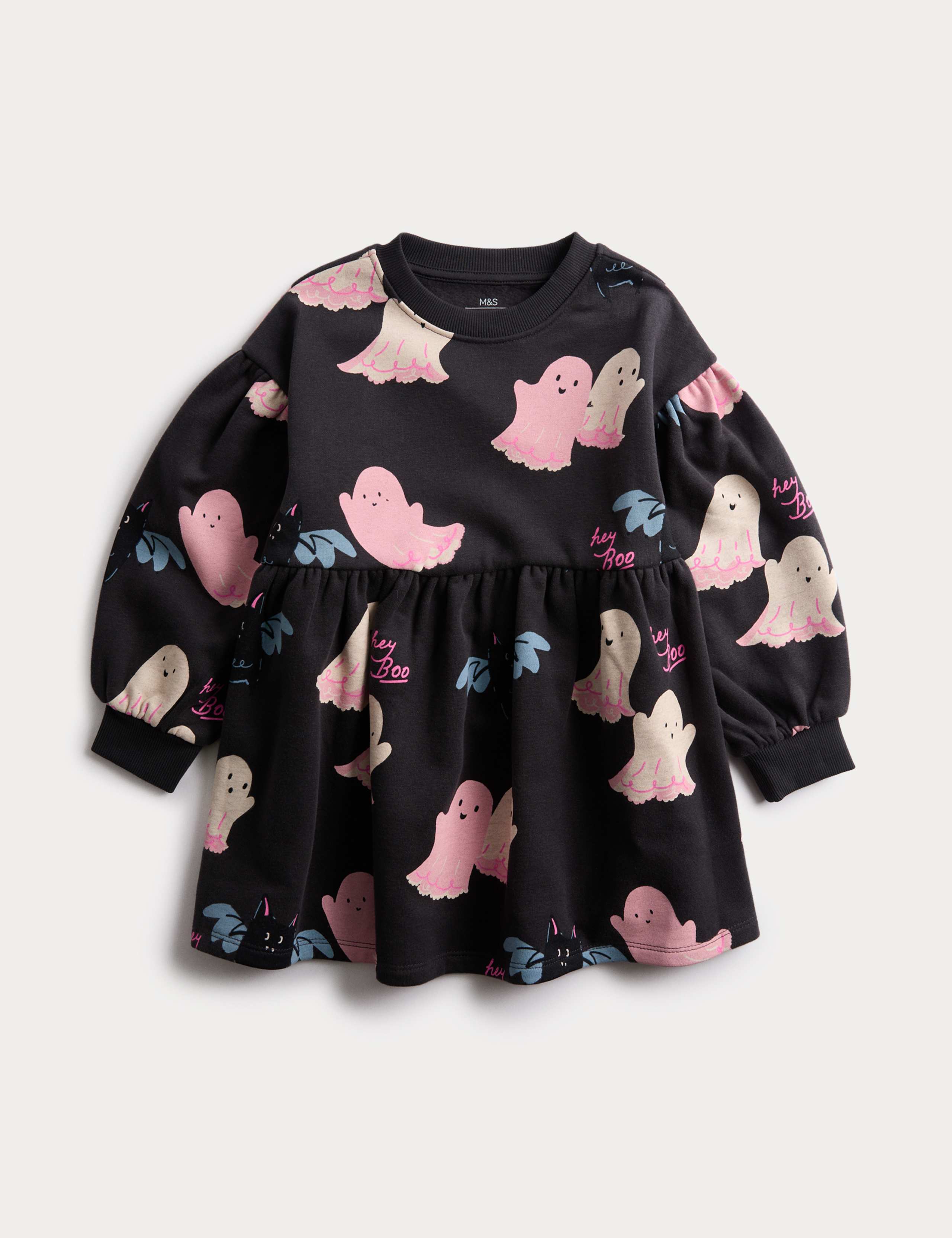 Halloween Graphic Sweat Dress (2-8 Yrs)