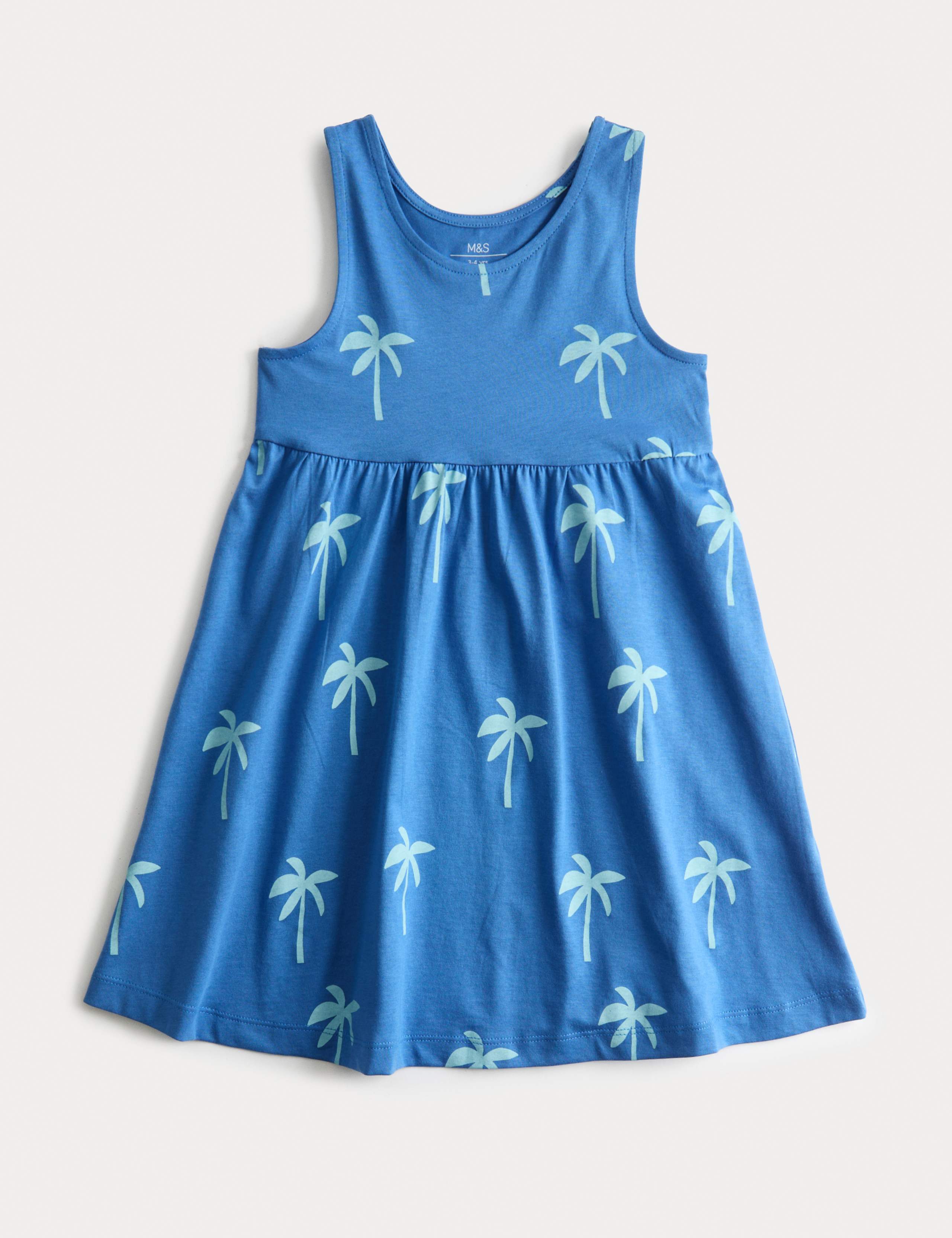 Pure Cotton Sleeveless Dress (2-8 Yrs)