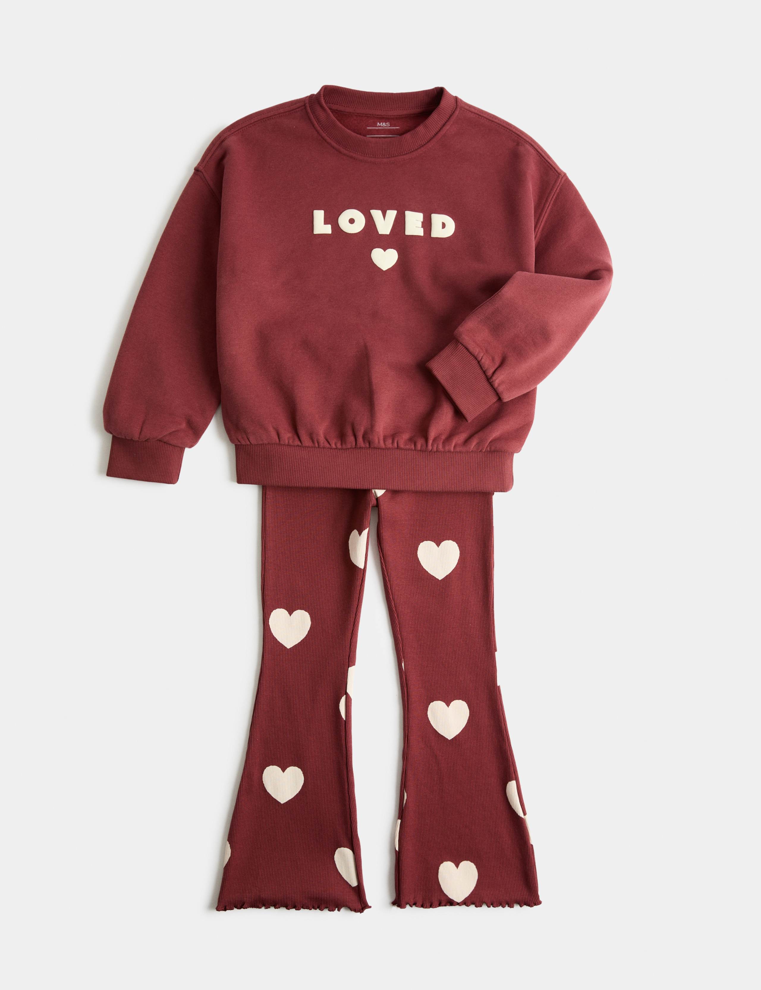 2 Piece Cotton Rich Loved Sweat Outfit (2-8 Yrs)
