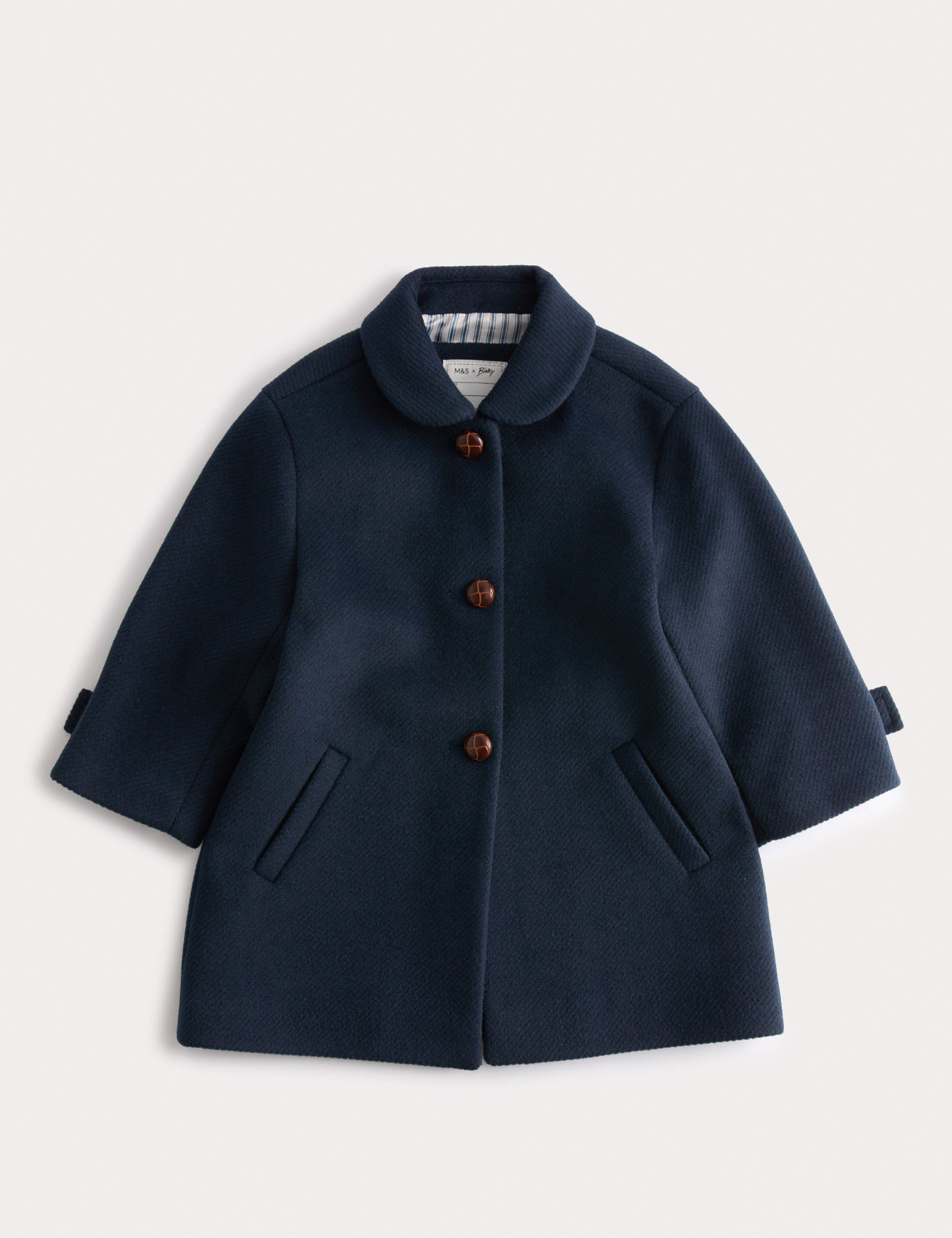 Peter Pan Collar Pea Coat (1-10 Yrs)