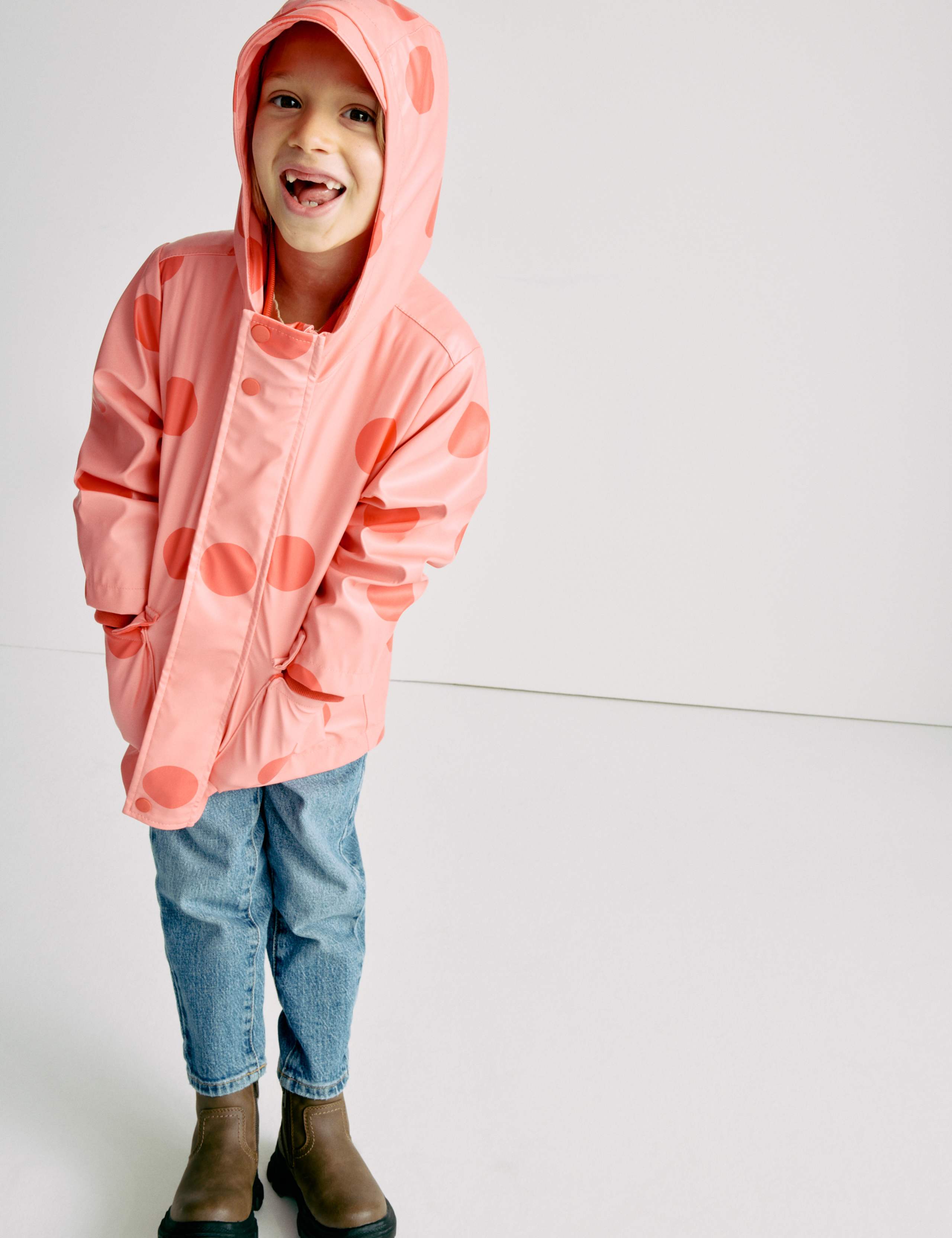 3 in 1 Polka Dot Fisherman Coat (2-8 Years)