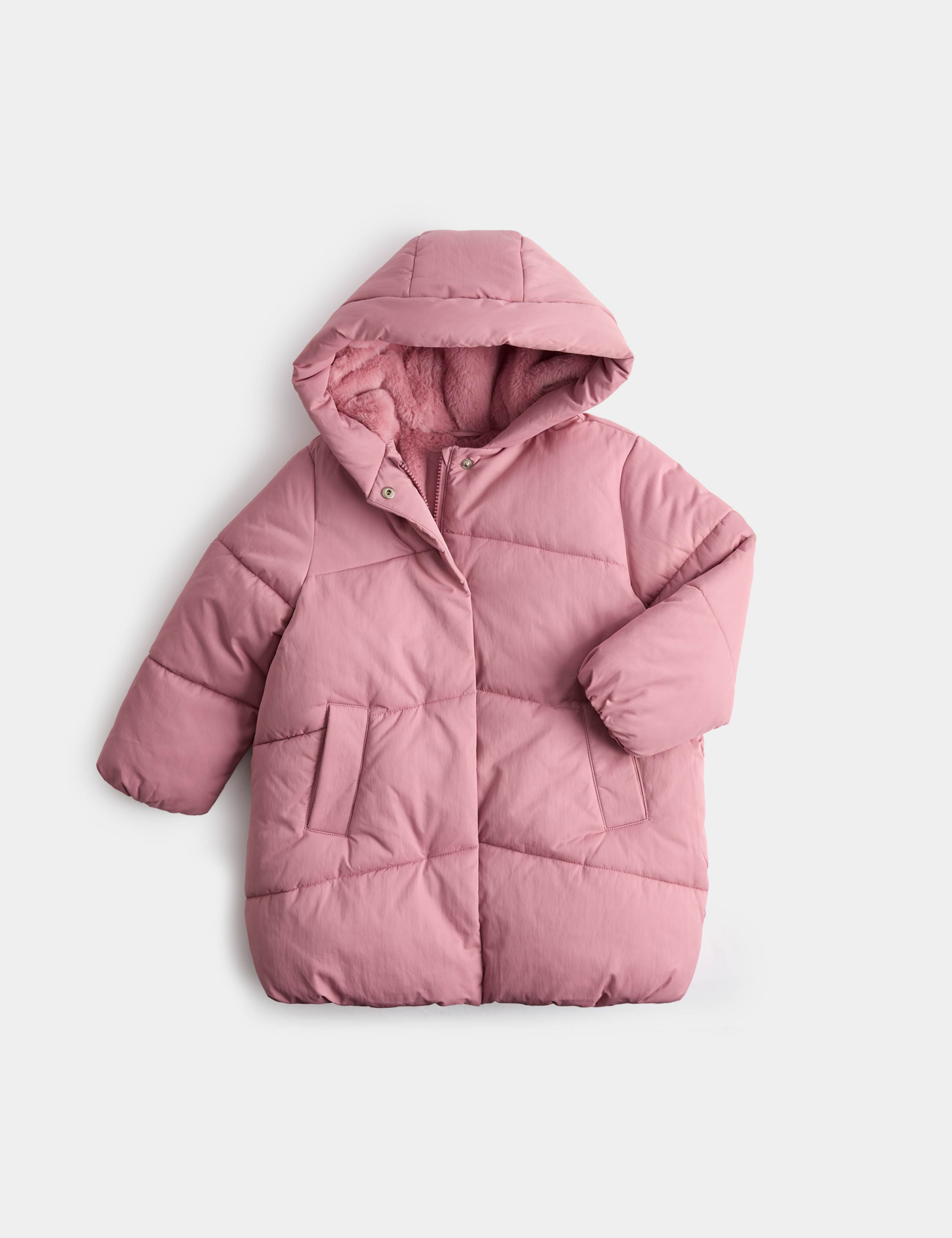 Longline Hooded Padded Jacket (2-8 Yrs)