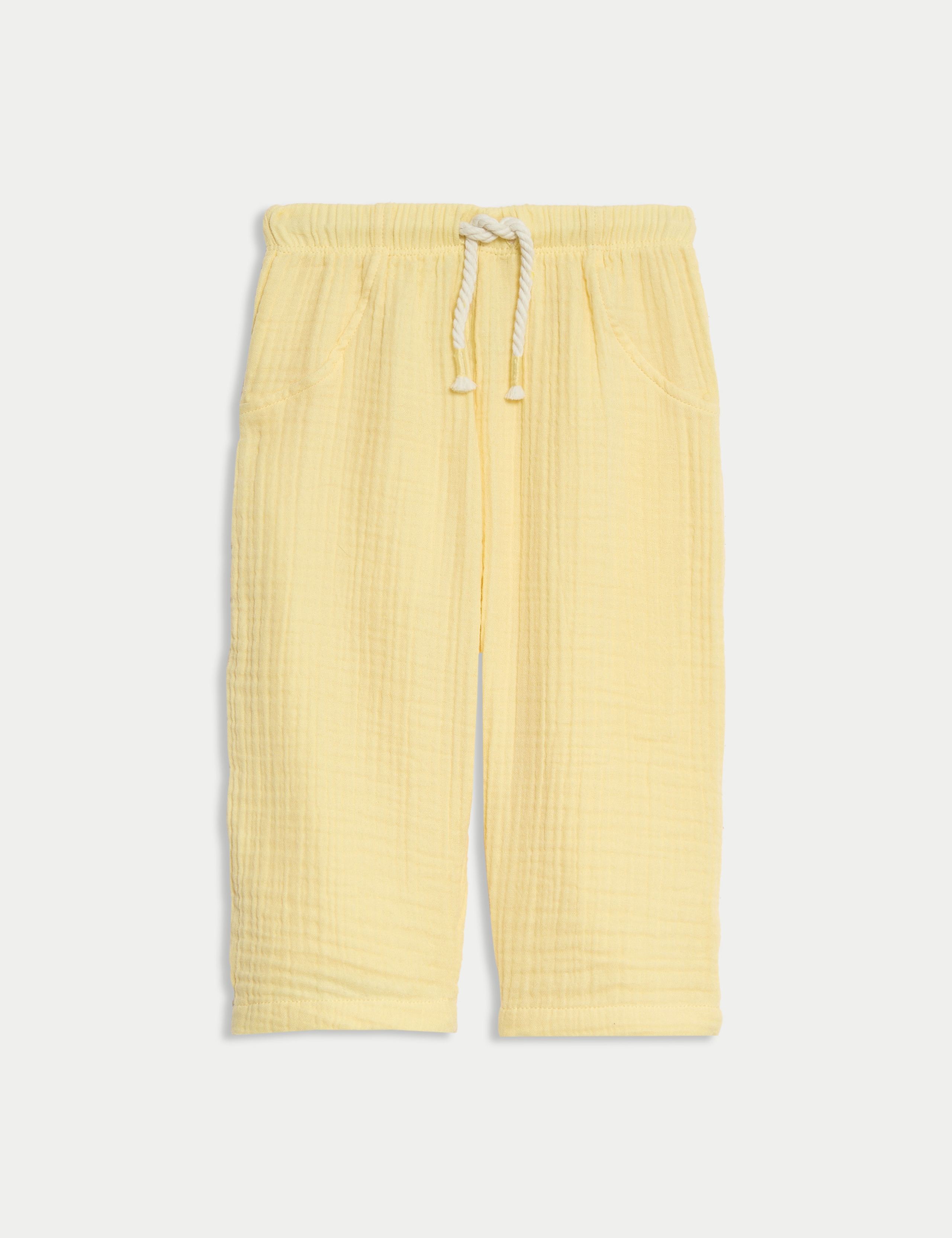 Pure Cotton Paperbag Trousers (0-3 Yrs)