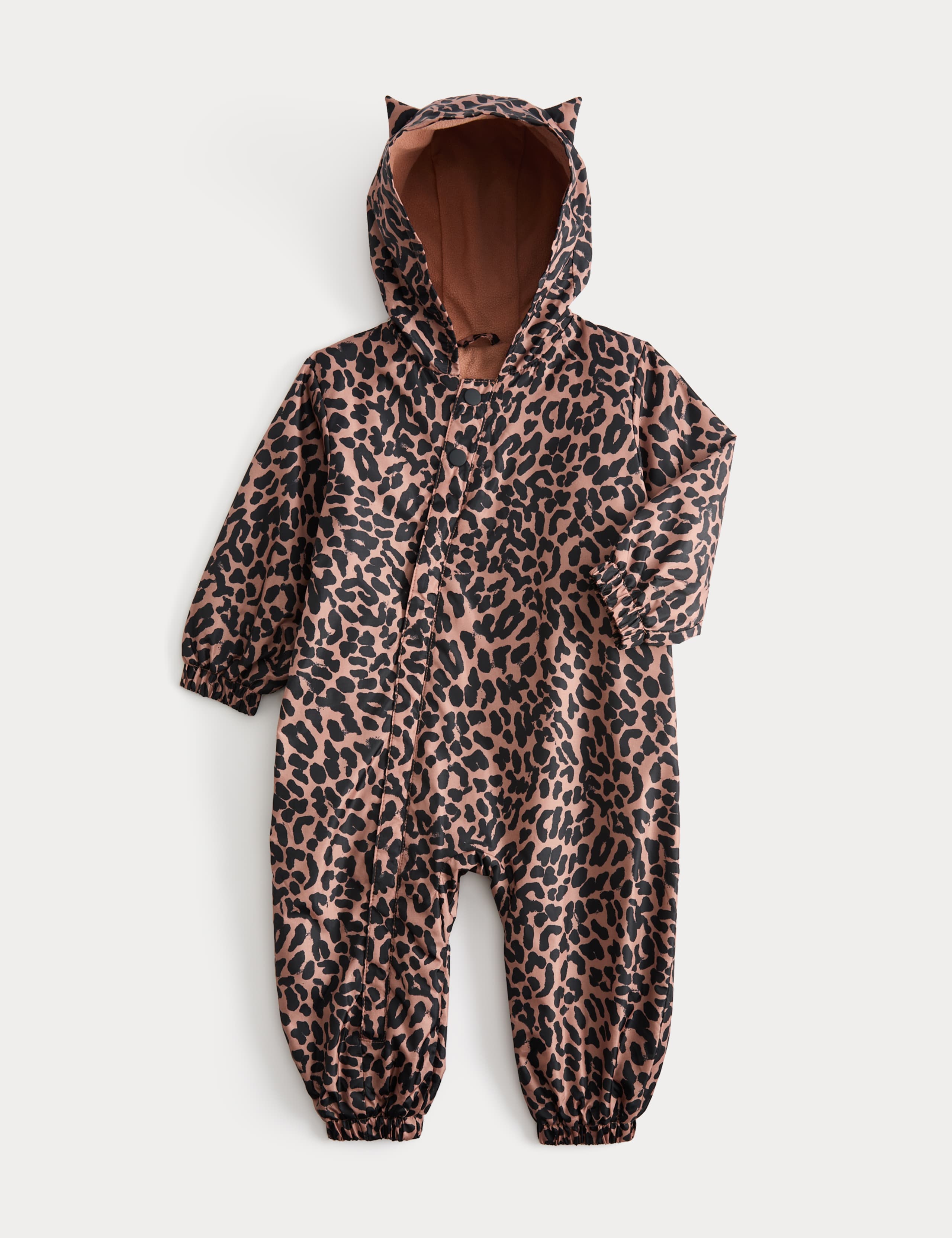Leopard Print Puddlesuit (6 Mths - 3 Yrs)