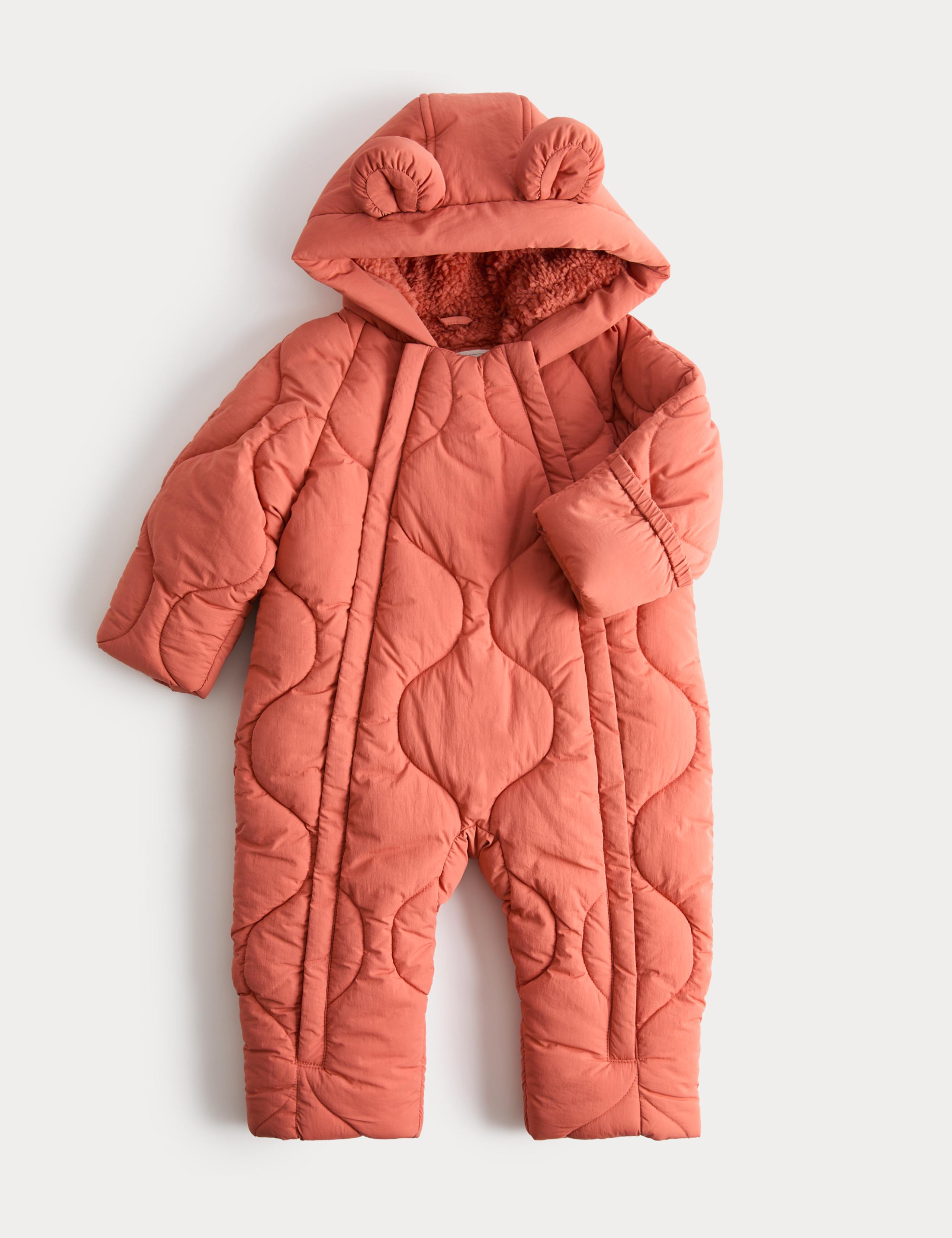 Quilted Hooded Snowsuit (0-3 Yrs)