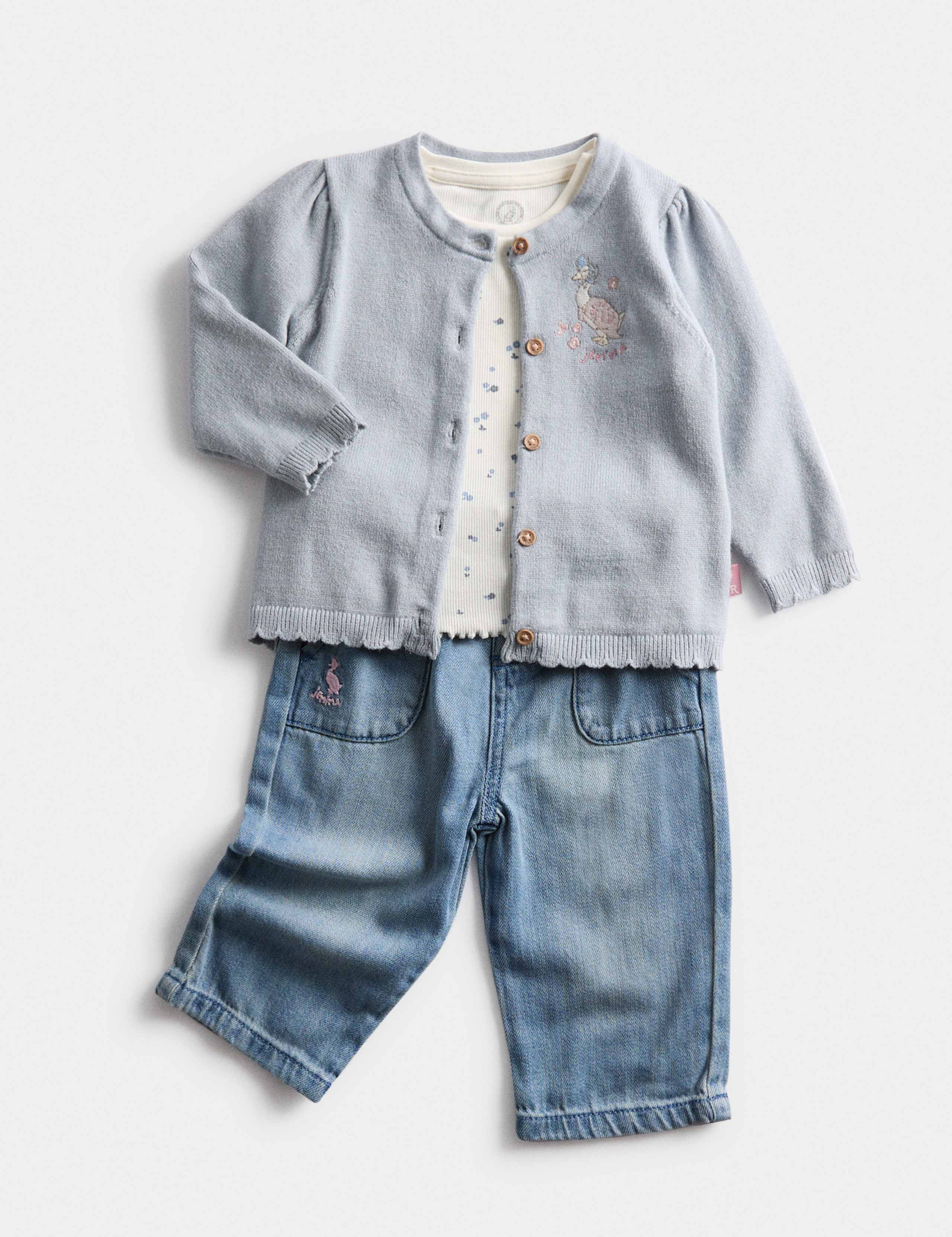 3pc Peter Rabbit™ Cardigan Outfit (0-3 Yrs)