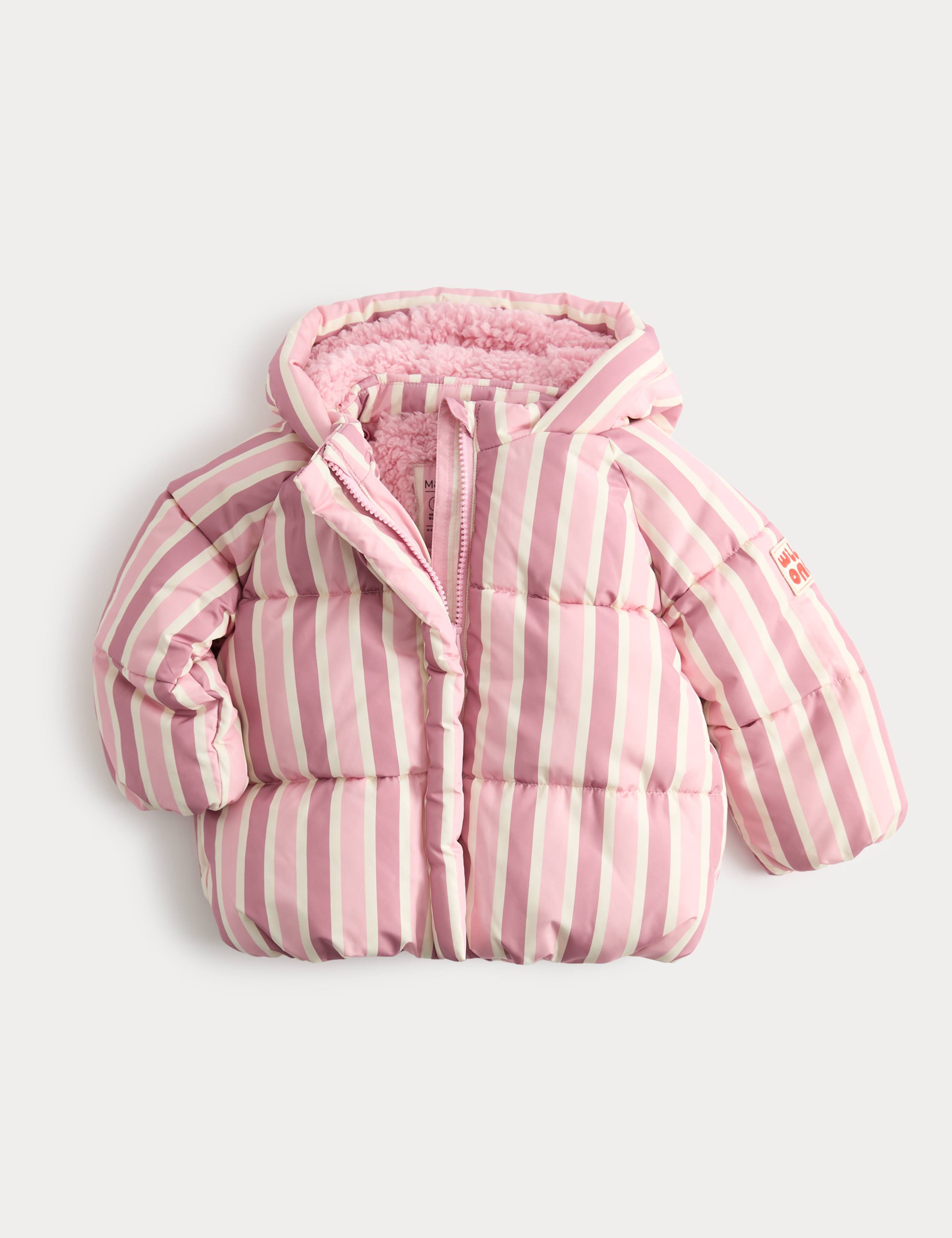Striped Midweight Padded Coat (0-5 Yrs)