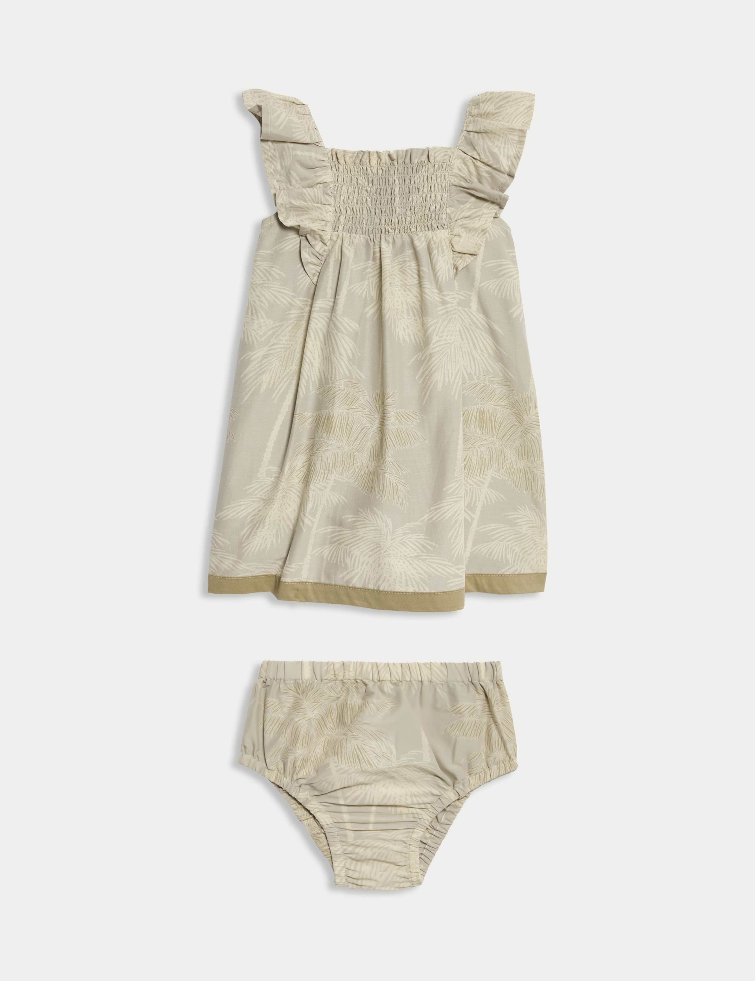 2pc Father's Day Palm Print Dress (0-3 Yrs)