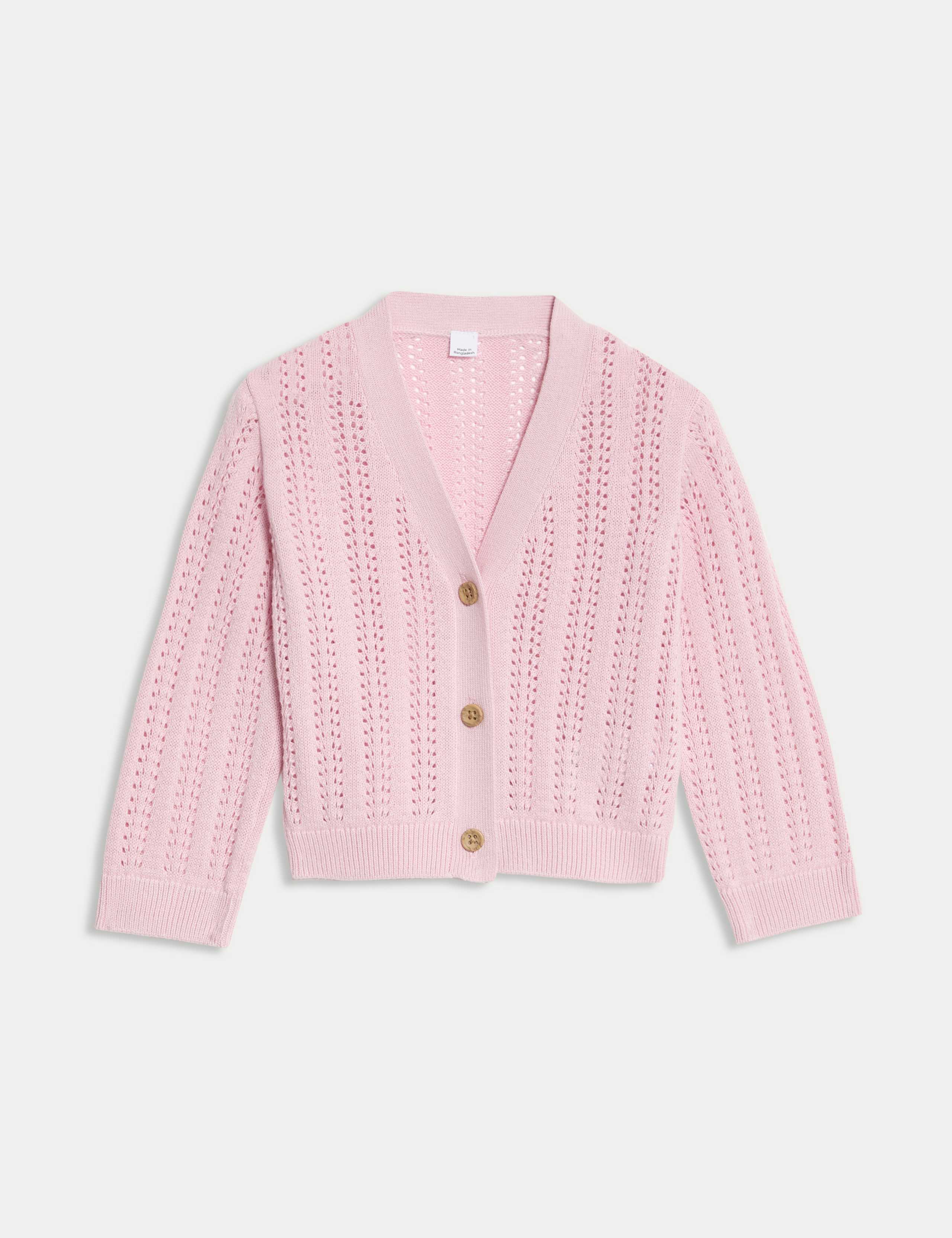 Pure Cotton Knitted Cardigan (0 Mths-3 Yrs)
