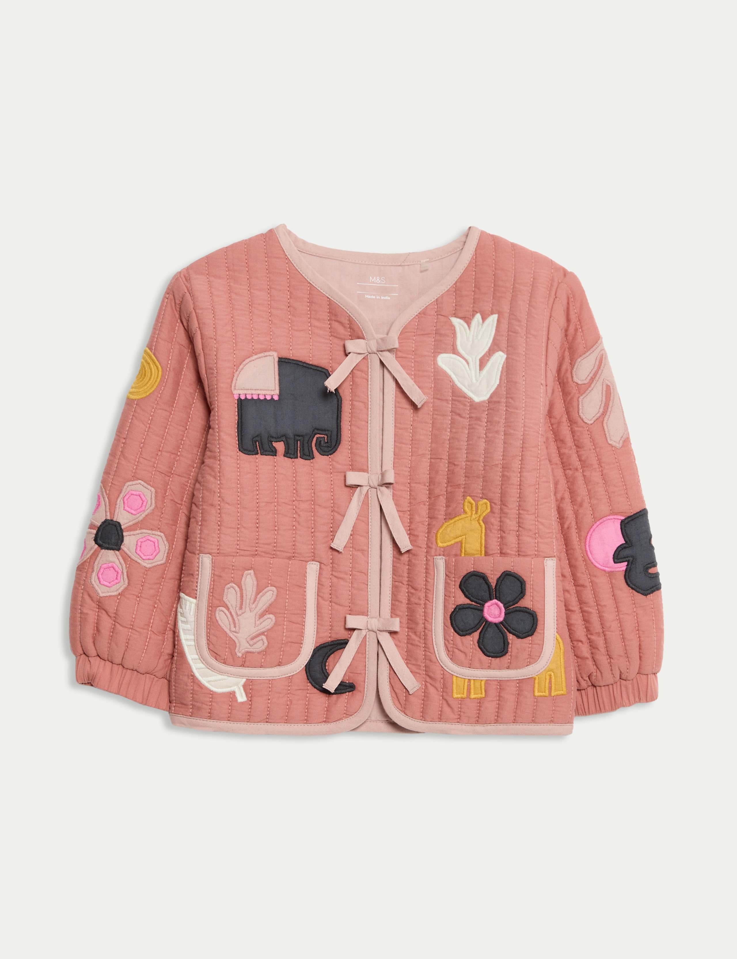 Pure Cotton Safari Quilted Jacket (0-3 Yrs)