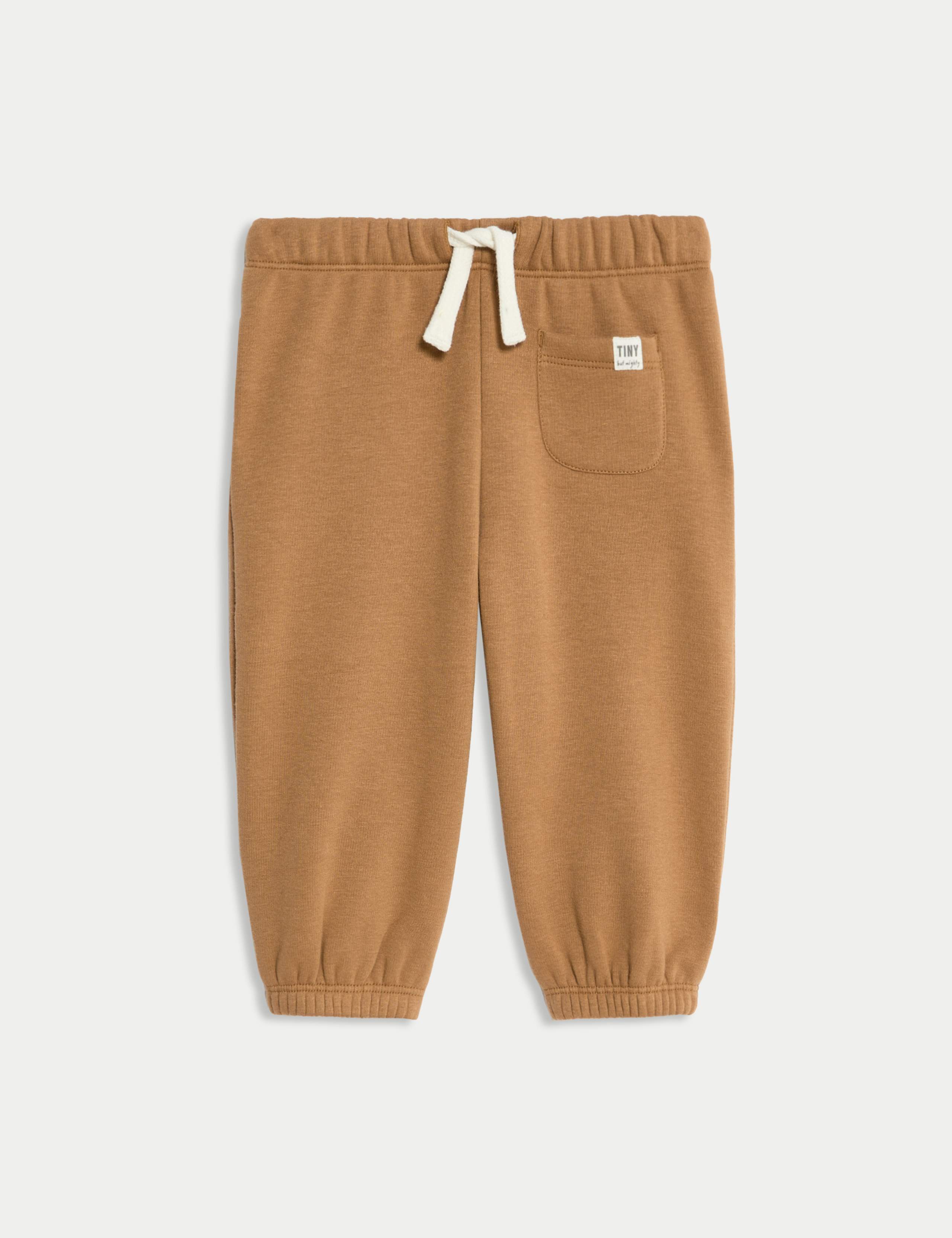 Cotton Blend Fleece Lined Joggers (0-3 Yrs)