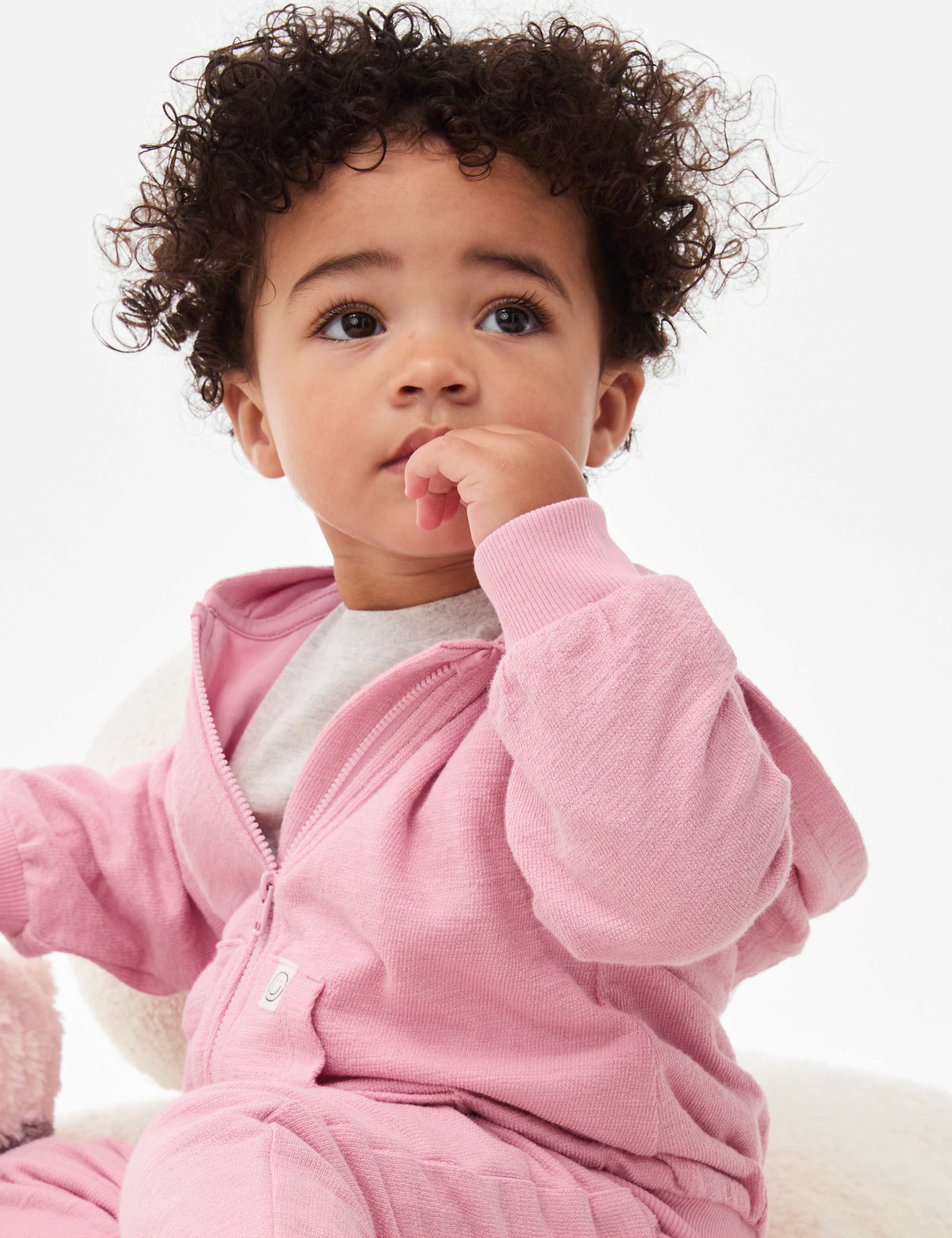 Pure Cotton Zip Hoodie (0-6 Yrs)
