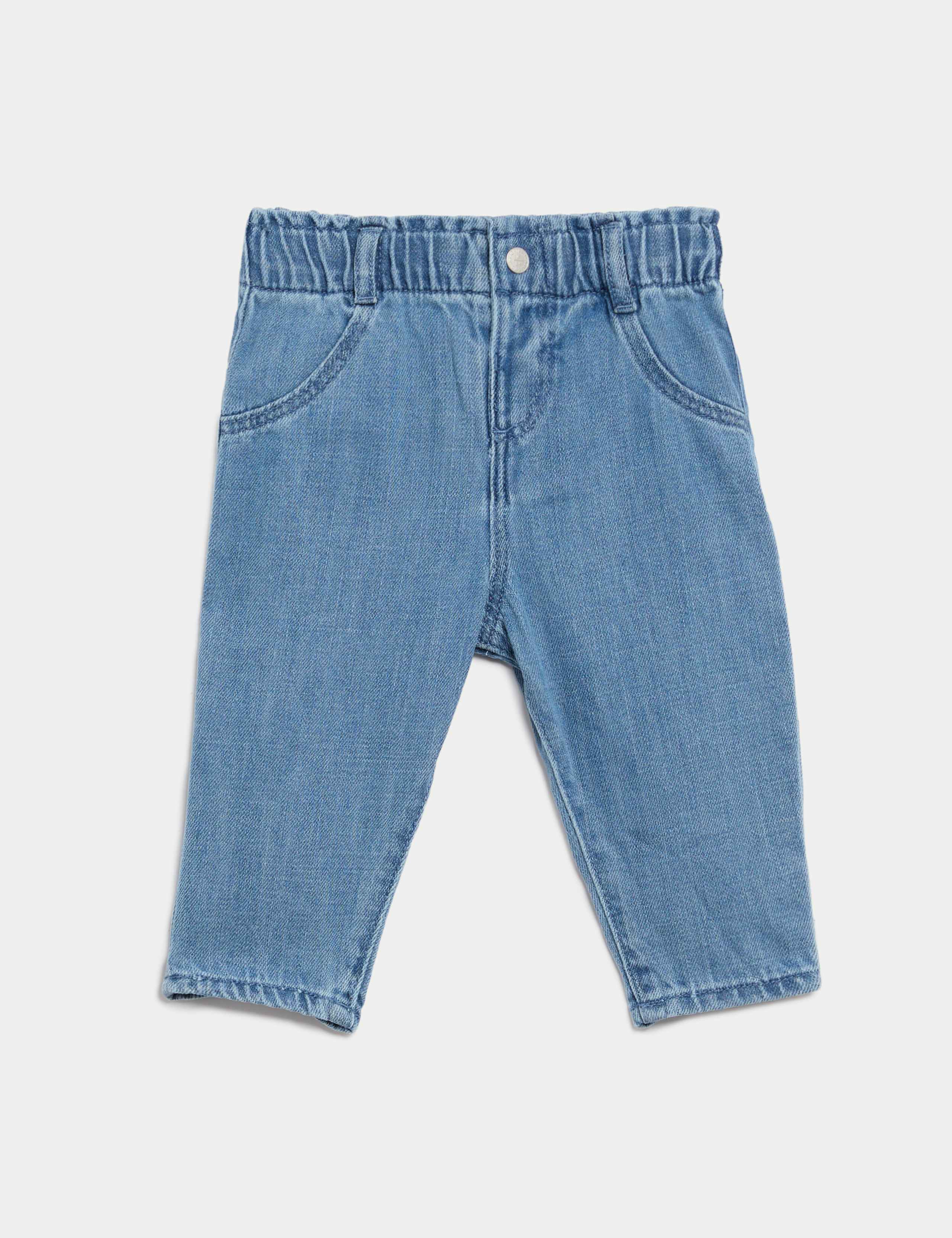 Cotton Rich Elasticated Waist Jeans (0-3 Yrs)
