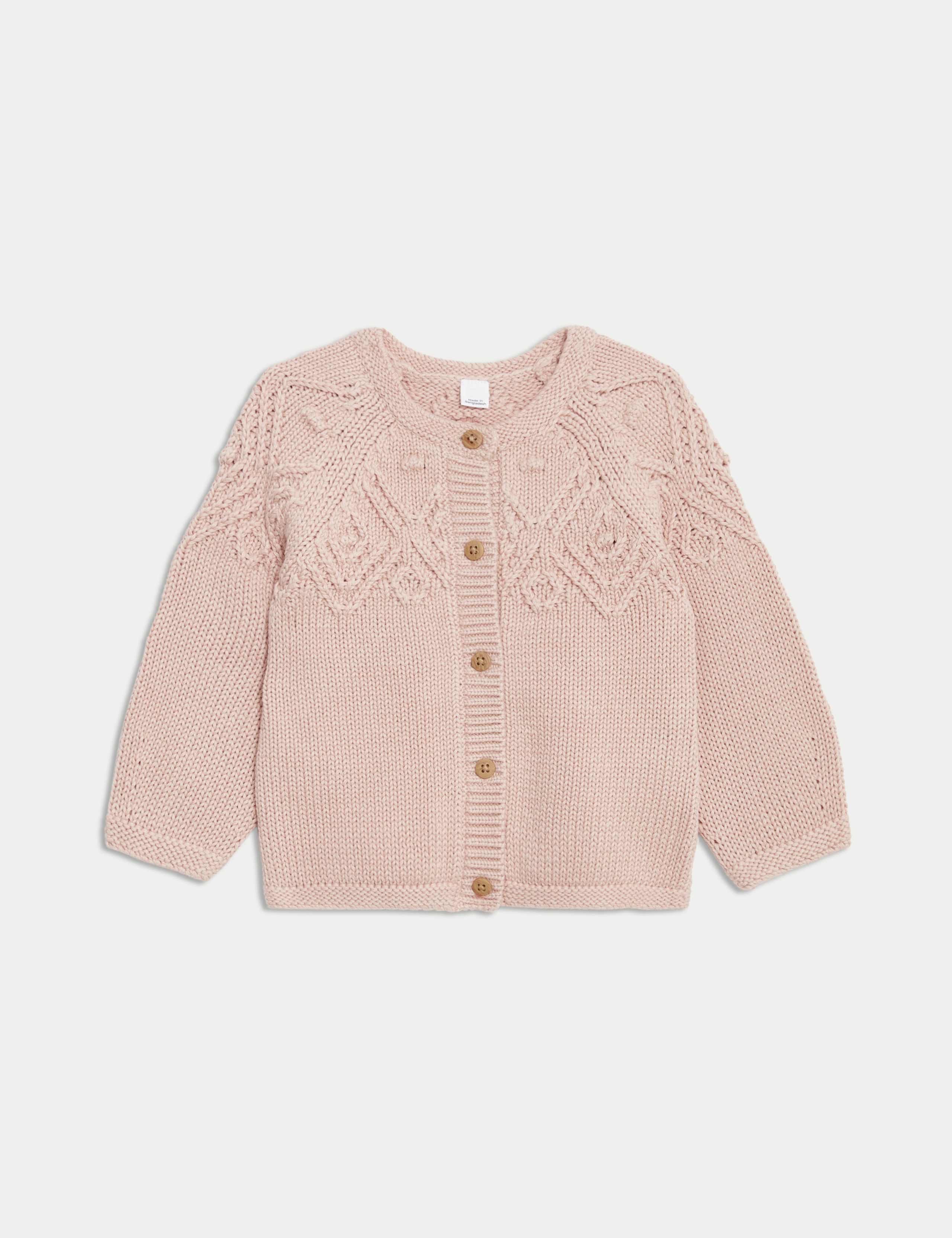 Pure Cotton Patterned Cardigan (0-3 Yrs)