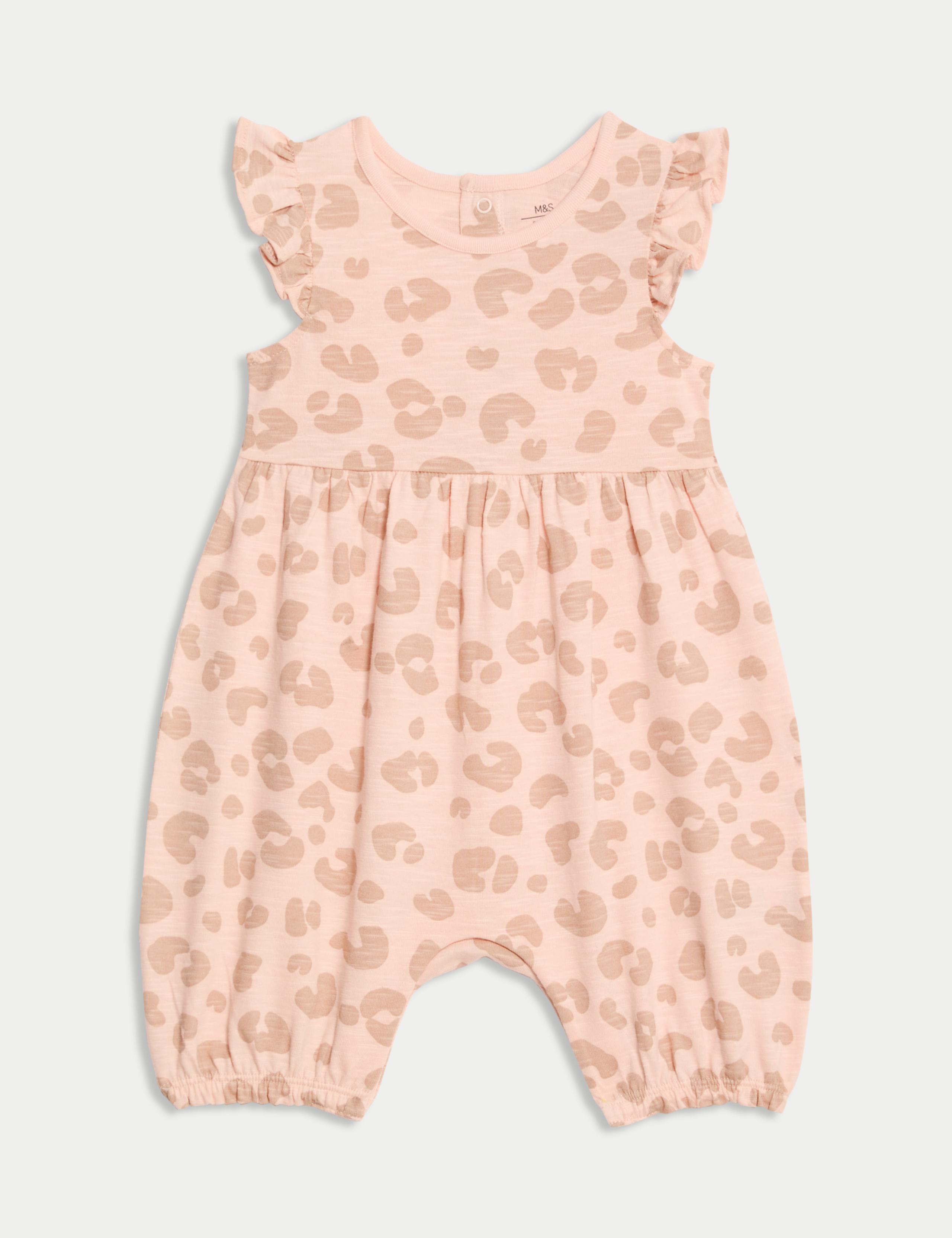 Pure Cotton Jersey Animal Print Romper (0 Mths - 3 Yrs)