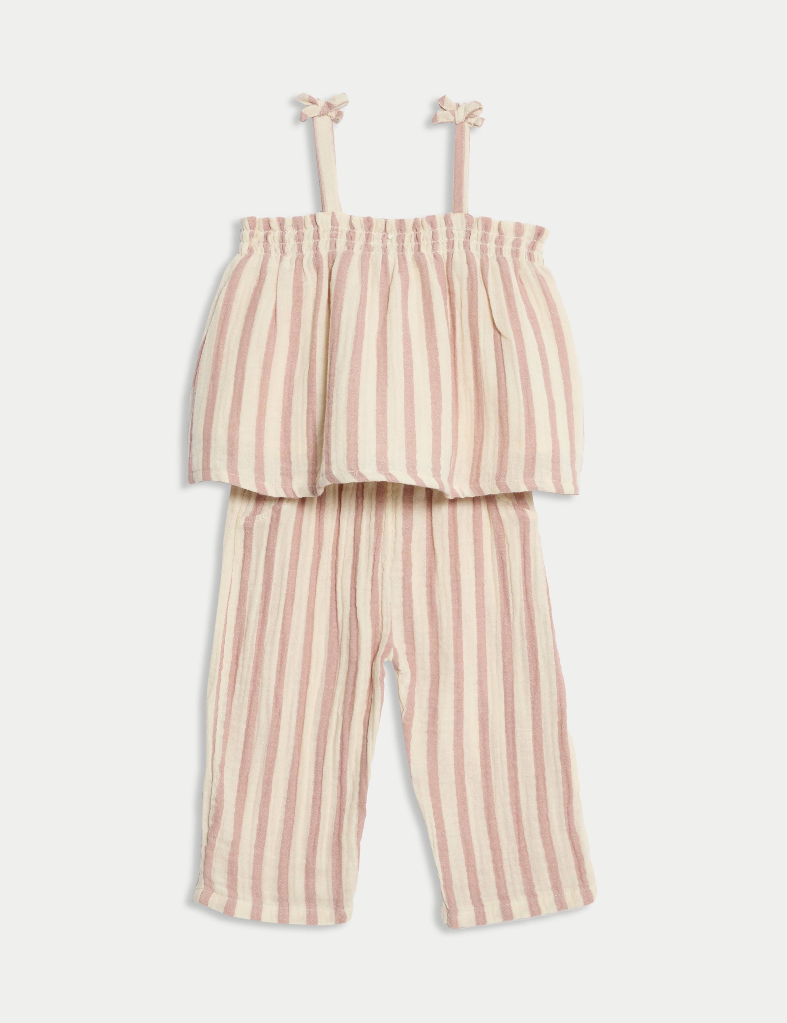 2pc Pure Cotton Striped Outfit (0 Mths-6 Yrs)