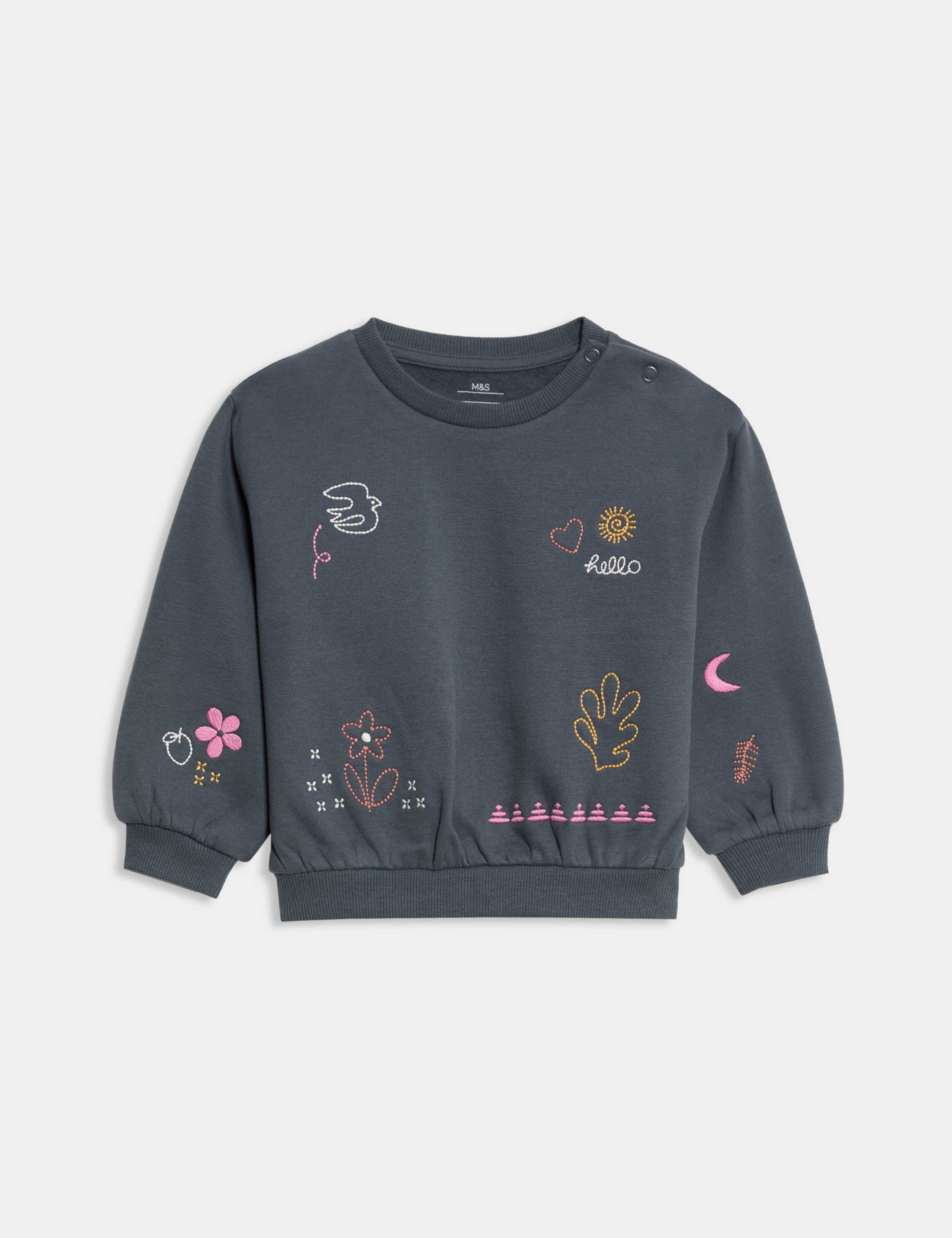 Jersey Embroidered Nature Sweatshirt (0-6 Yrs)