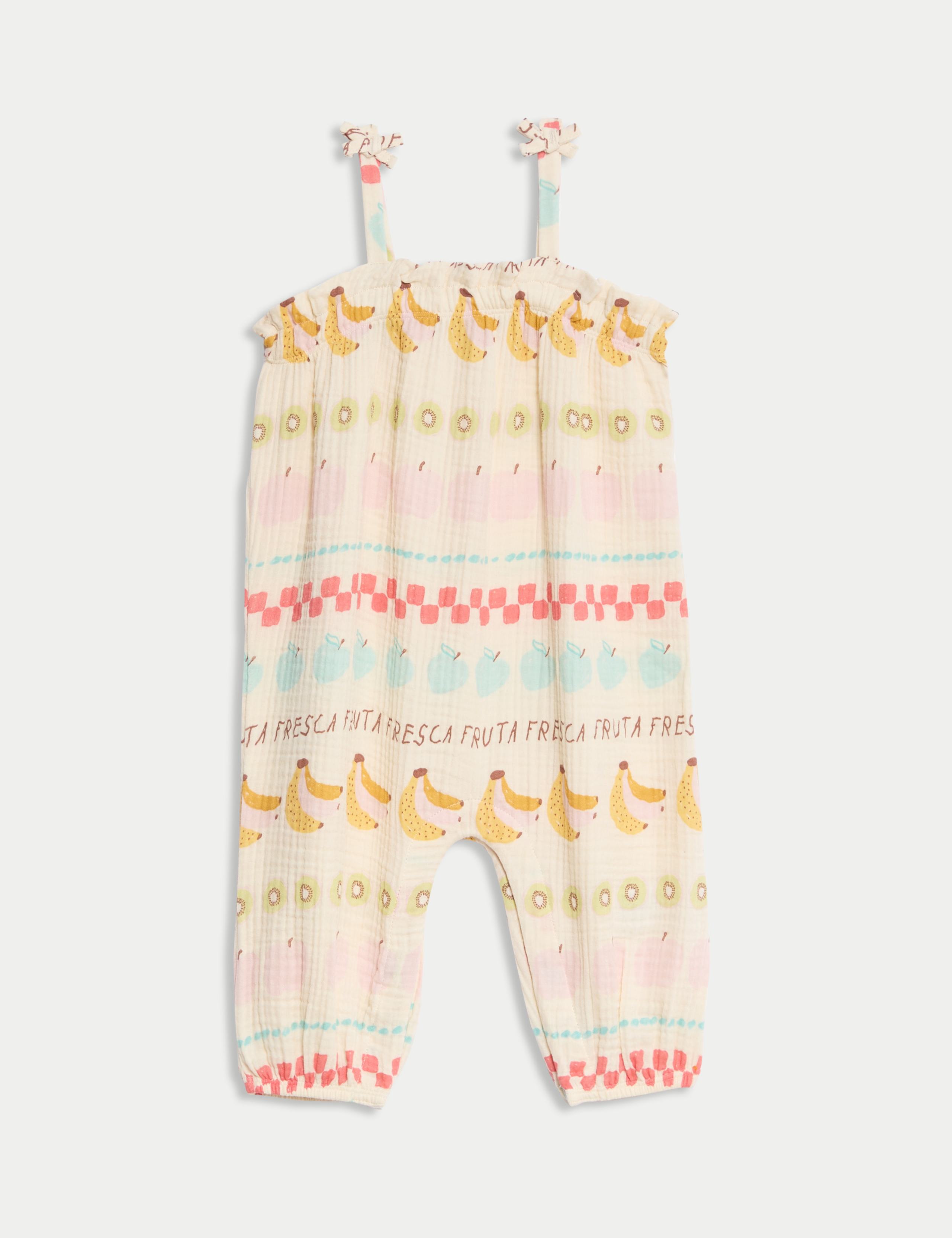 Pure Cotton Fruit Print Romper (0 Mths - 3 Yrs)