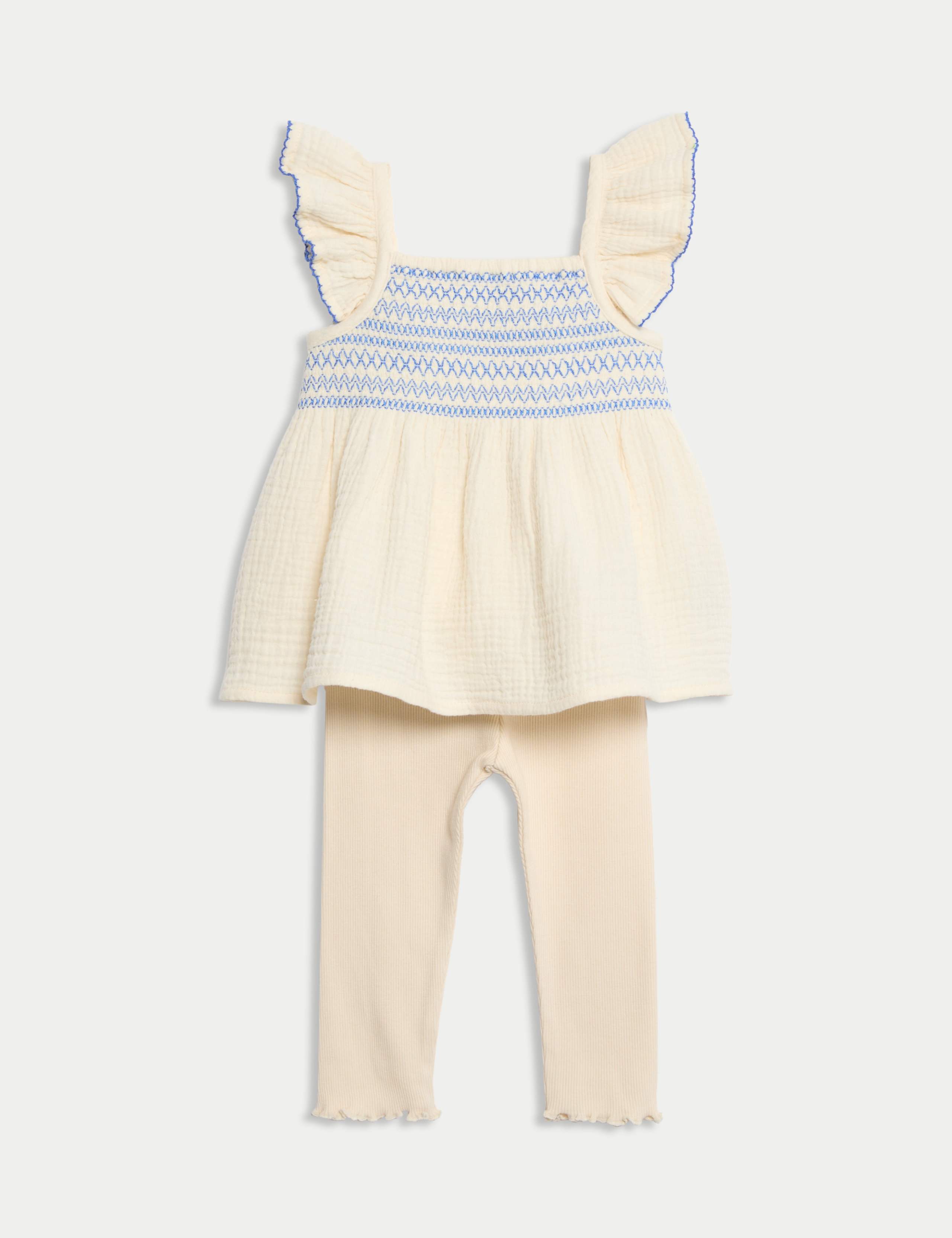 2pc Cotton Rich Woven Outfit (0 Mths - 3 Yrs)