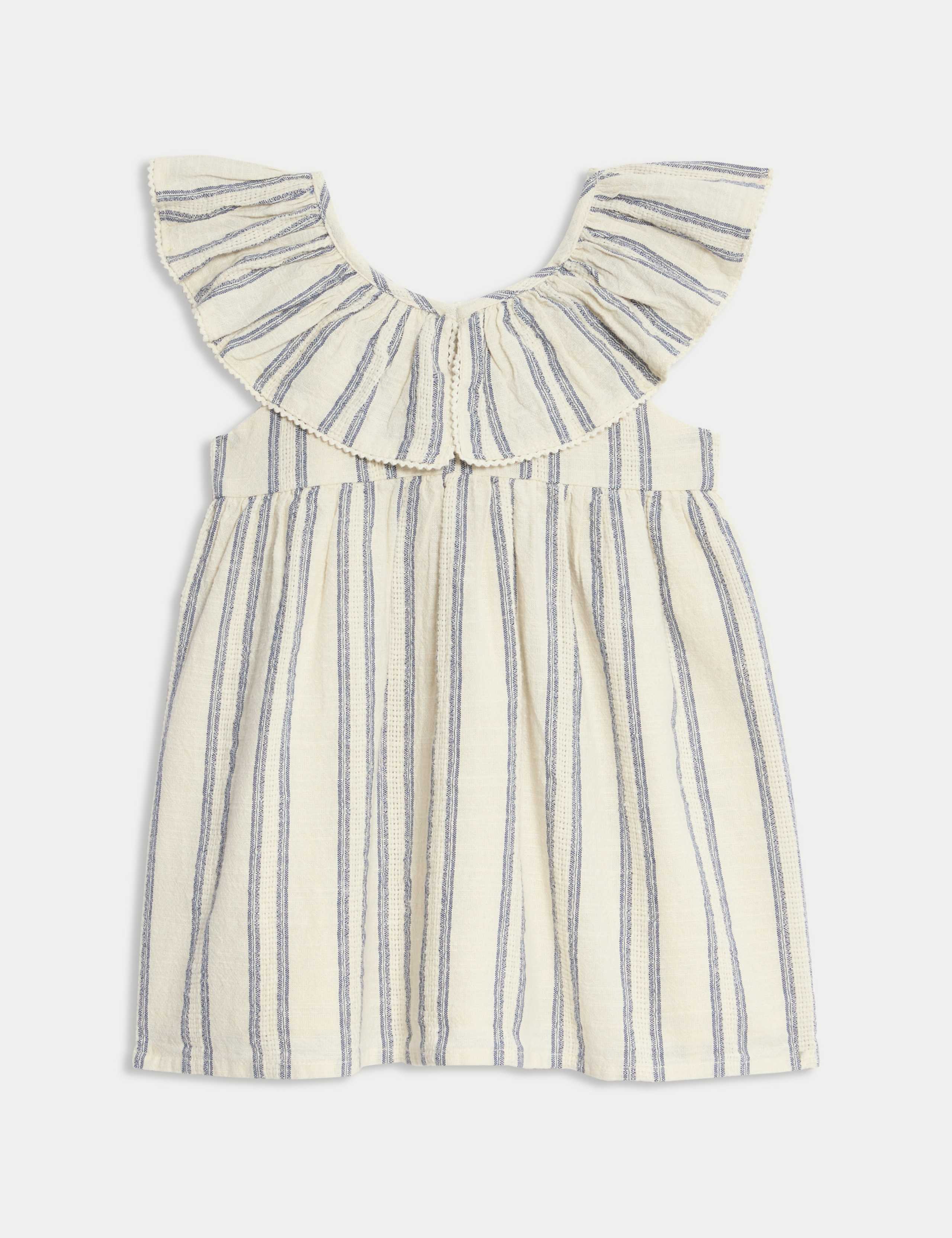 Pure Cotton Striped Dress (0-3 Yrs)