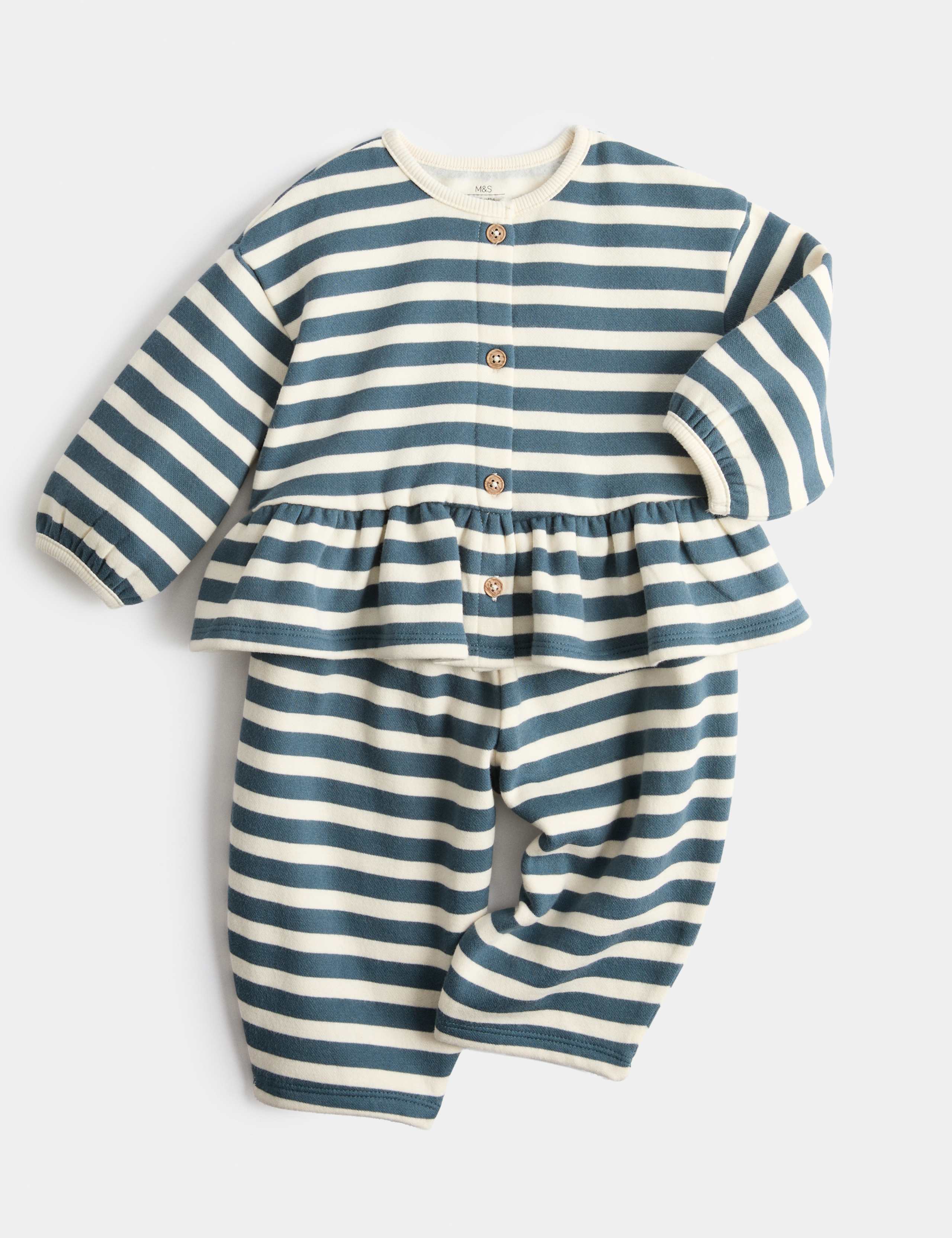 2 Piece Cotton Rich Jersey Striped Outfit (0-5 Yrs)