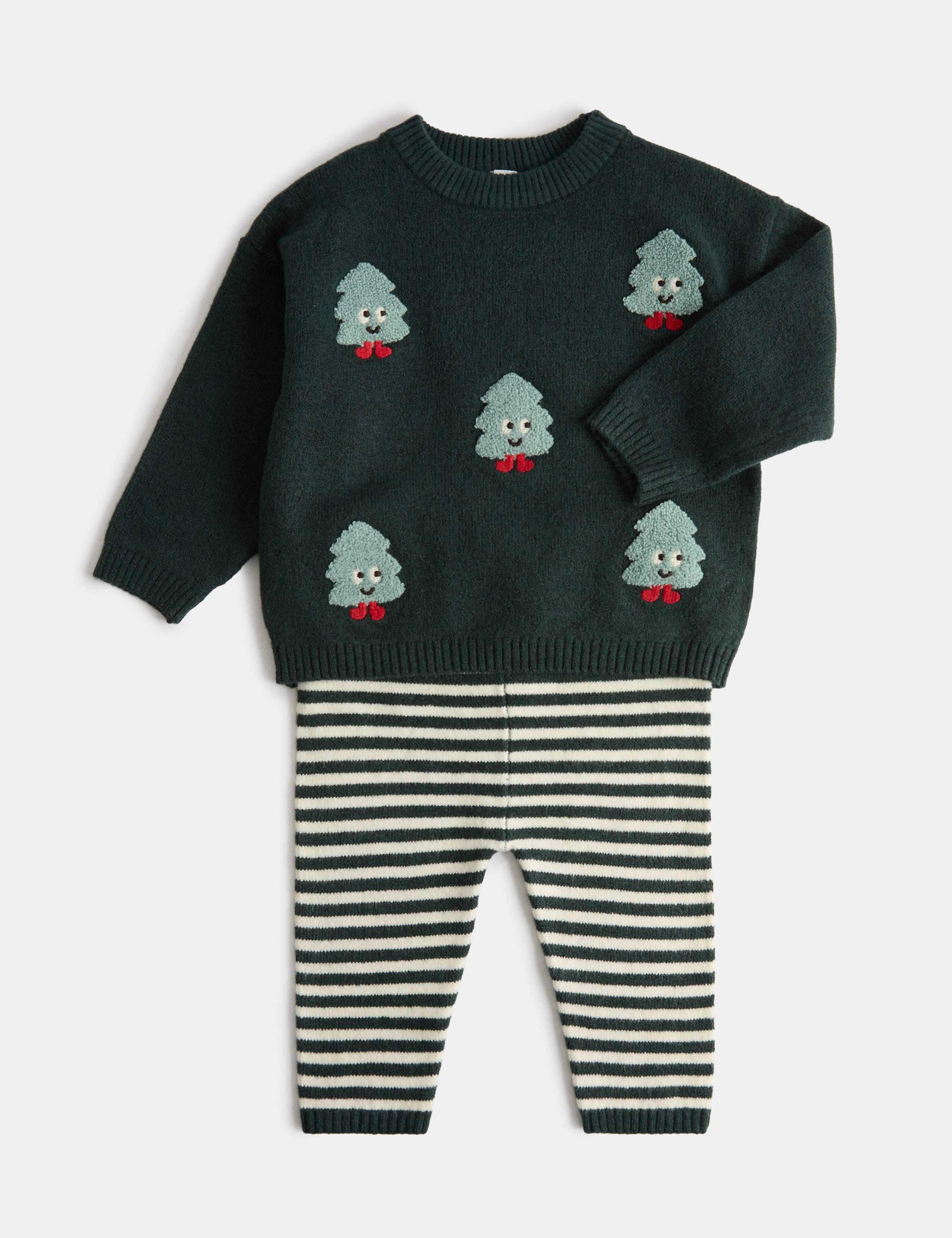 Knitted Christmas Top & Bottom Outfit