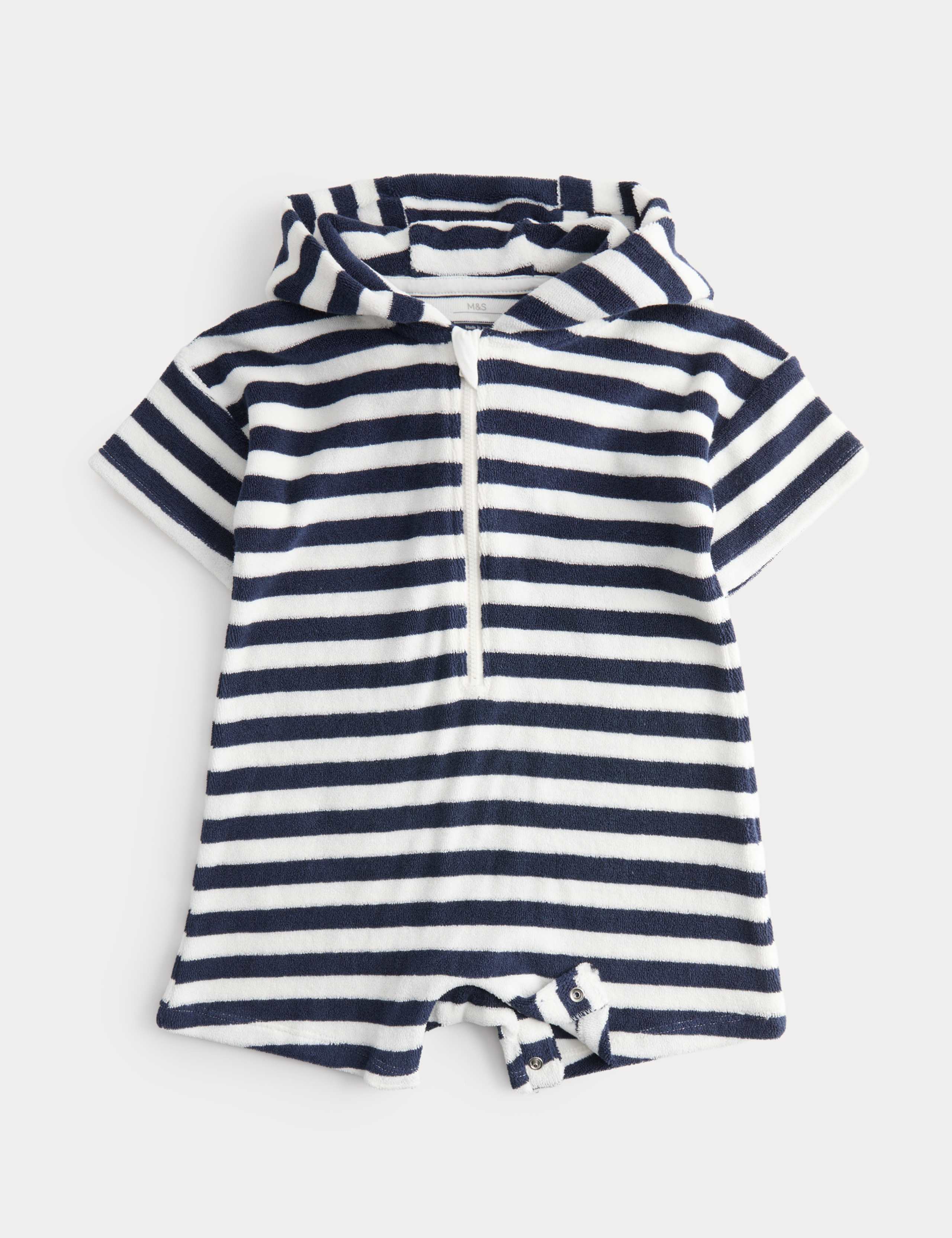 Pure Cotton Striped Towelling All in One (0-3 Yrs)