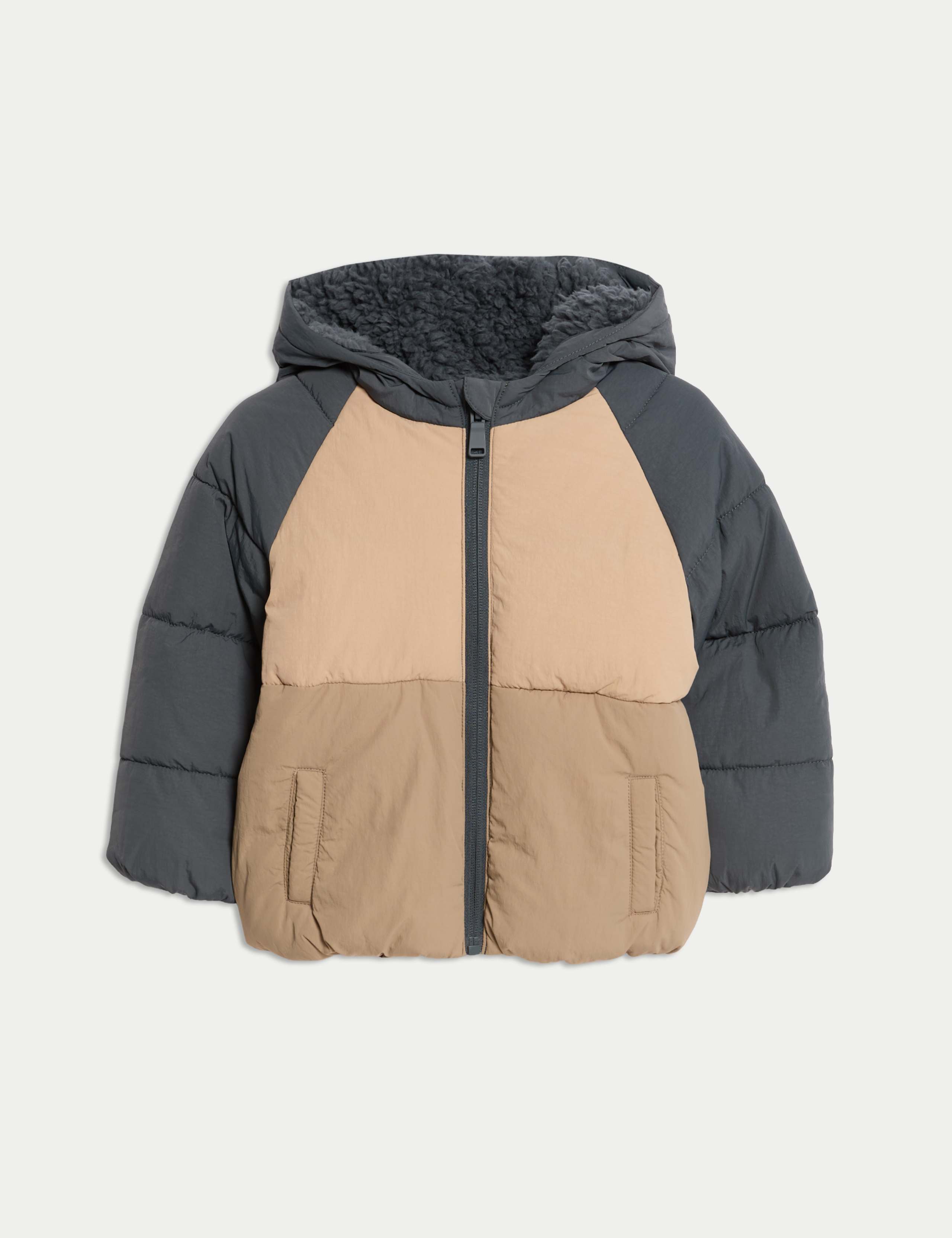 Colour Block Midweight Padded Coat (0-3 Yrs)