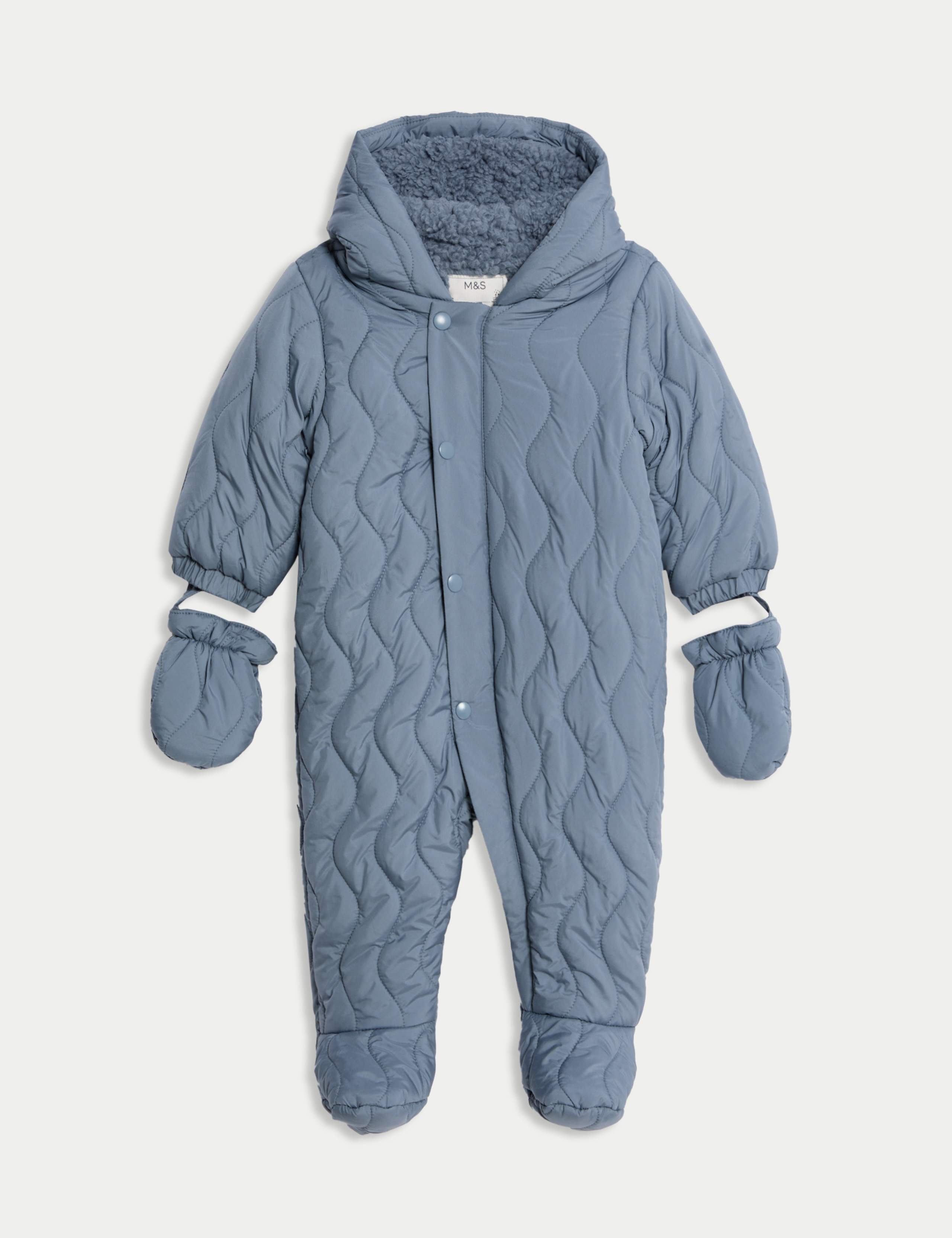 Quilted Hooded Snowsuit (0-3 Yrs)