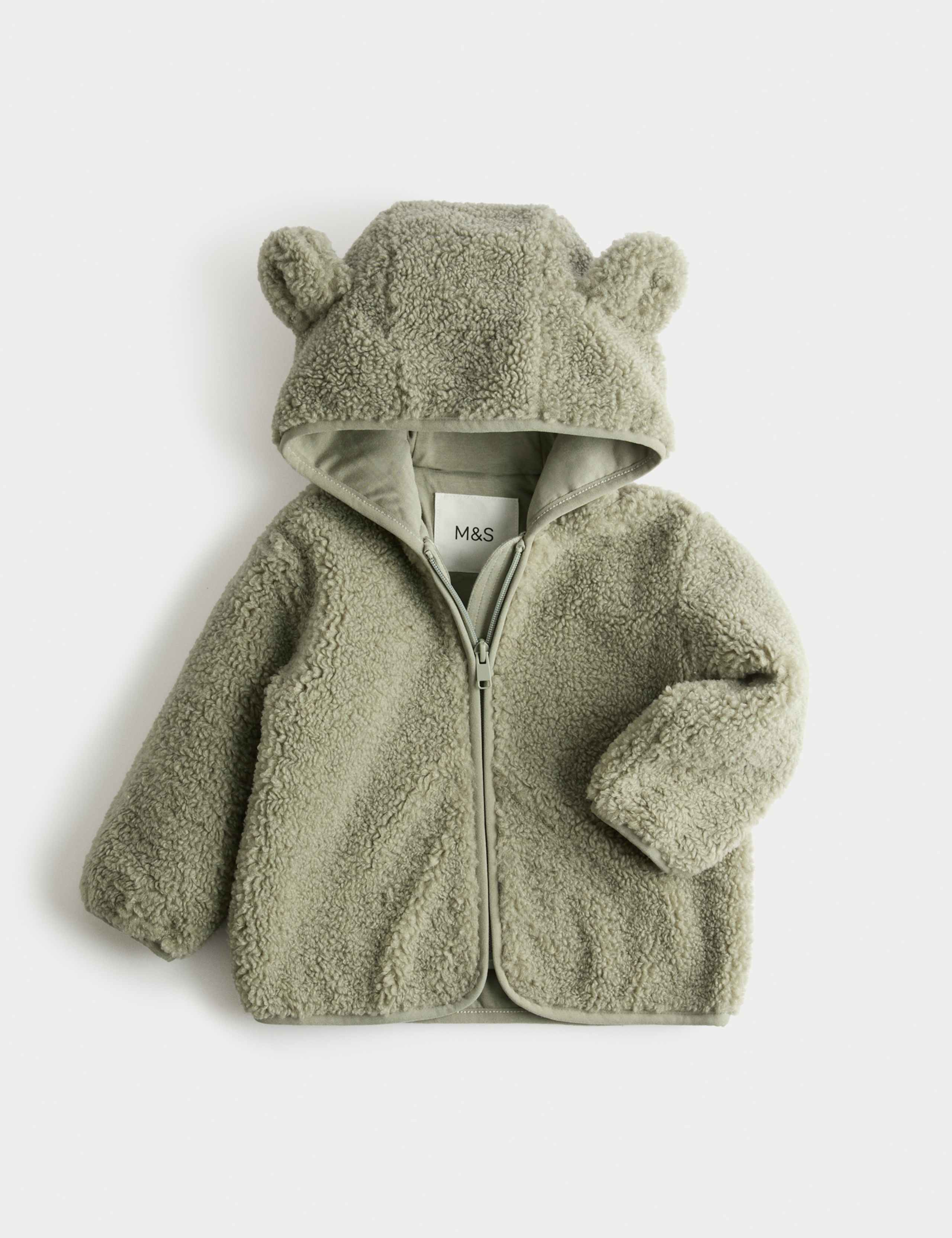 Hooded Borg Zip Jacket (0-3 Yrs)