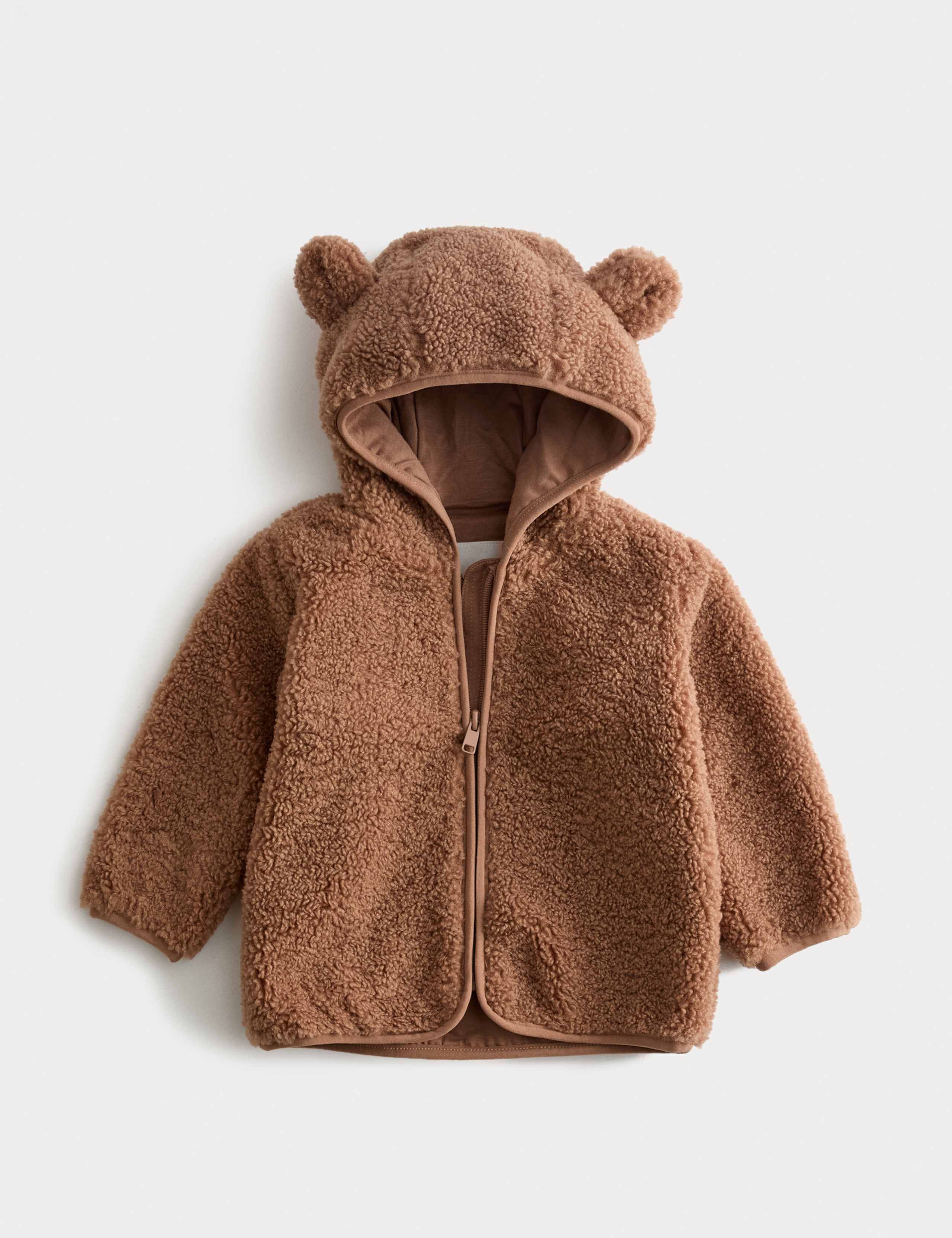 Hooded Borg Zip Jacket (0-3 Yrs)