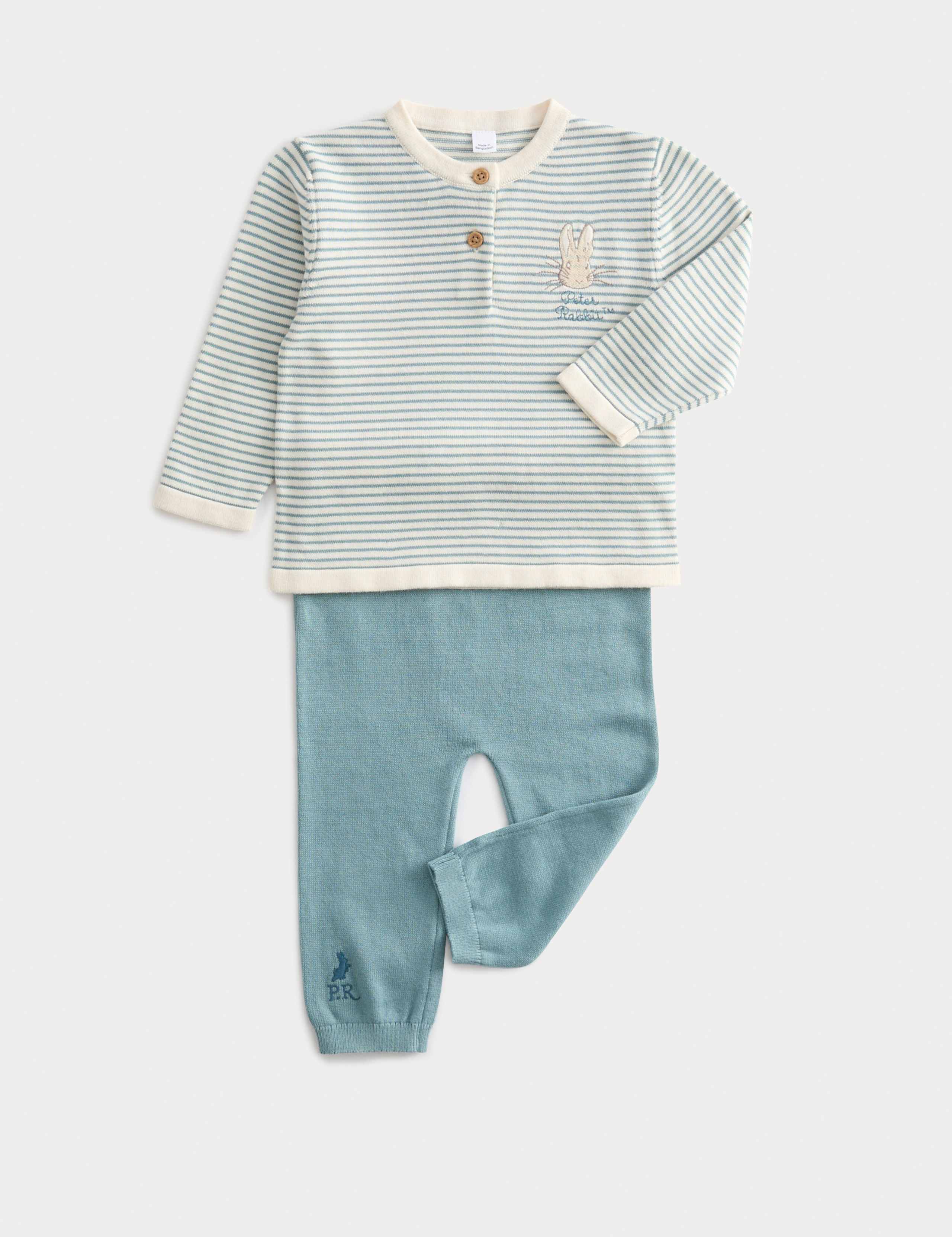 2pc Pure Cotton Peter Rabbit™ Outfit (0-3 Yrs)