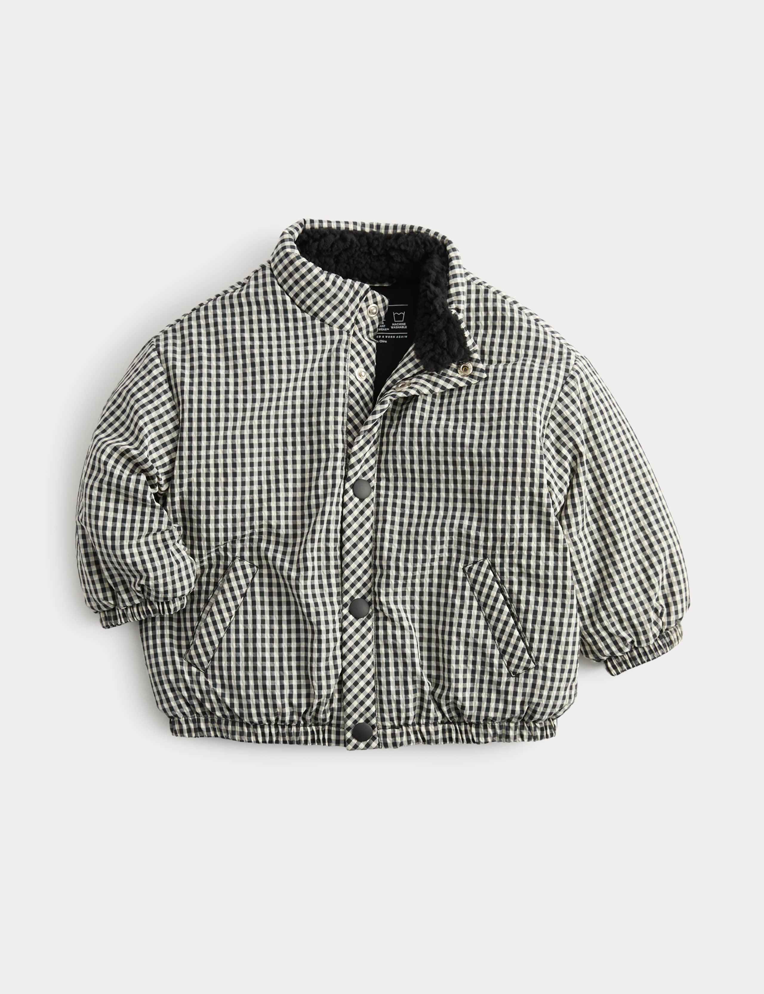 Gingham Midweight Padded Coat (0-5 Yrs)