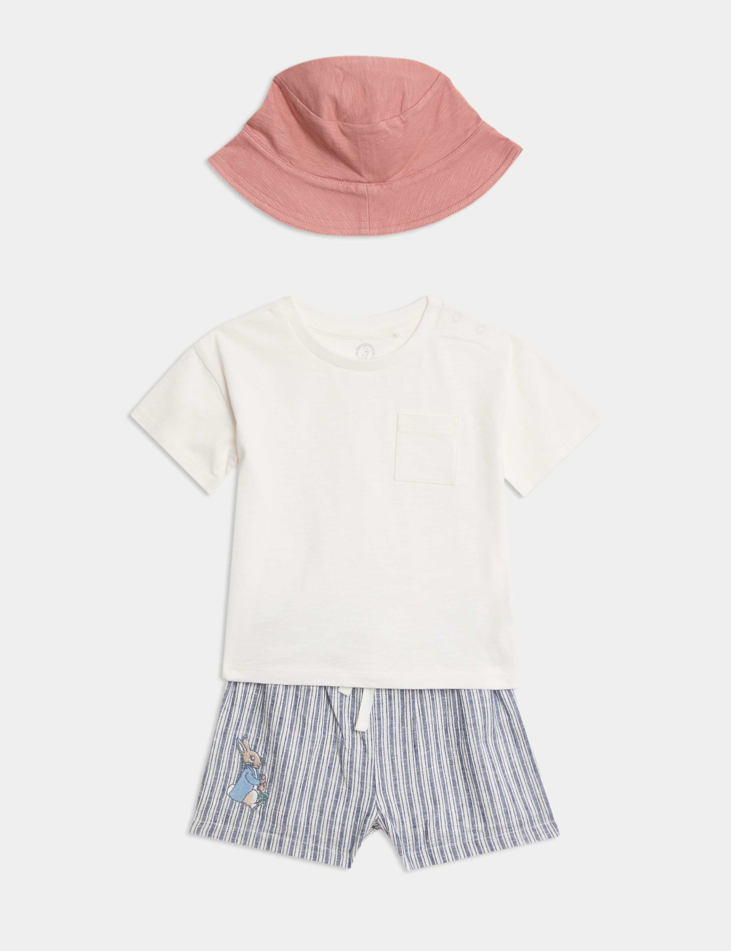 3pc Cotton Rich Peter Rabbit™ Shorts Outfit (0-3 Yrs)